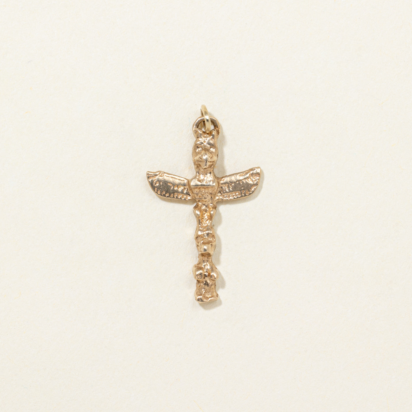 10K Yellow Gold Totem Pole Charm