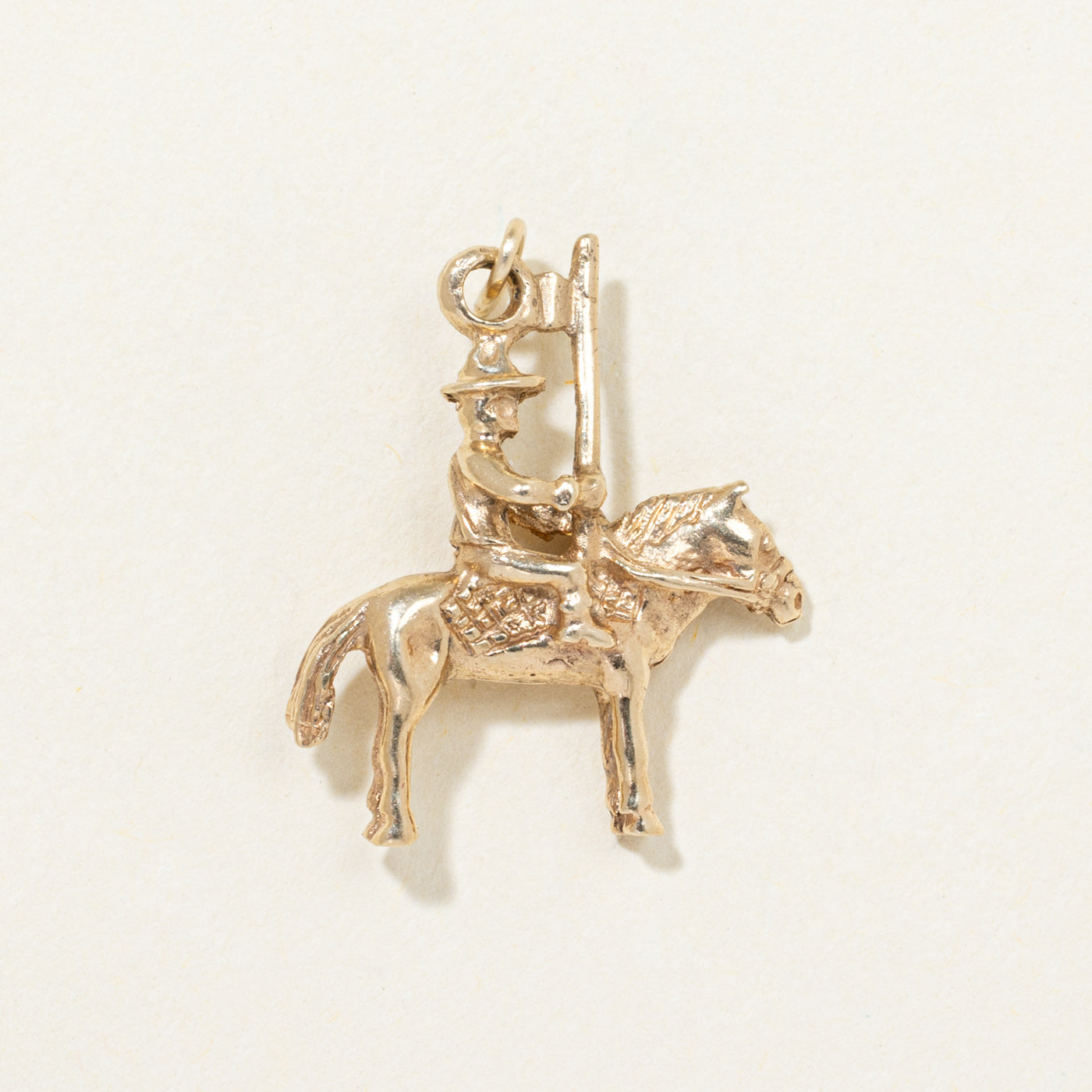 9K Yellow Gold Mountie Charm