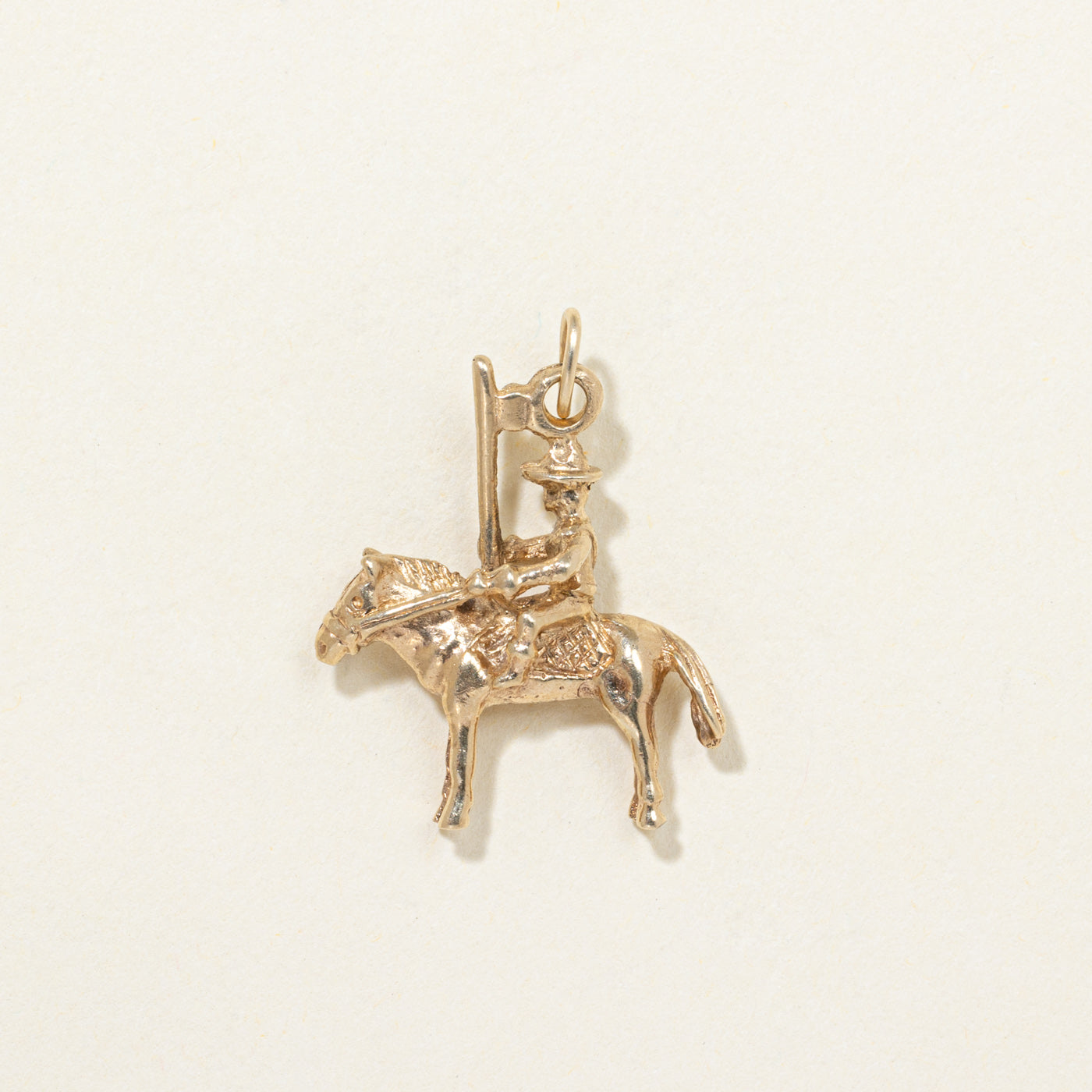 9K Yellow Gold Mountie Charm