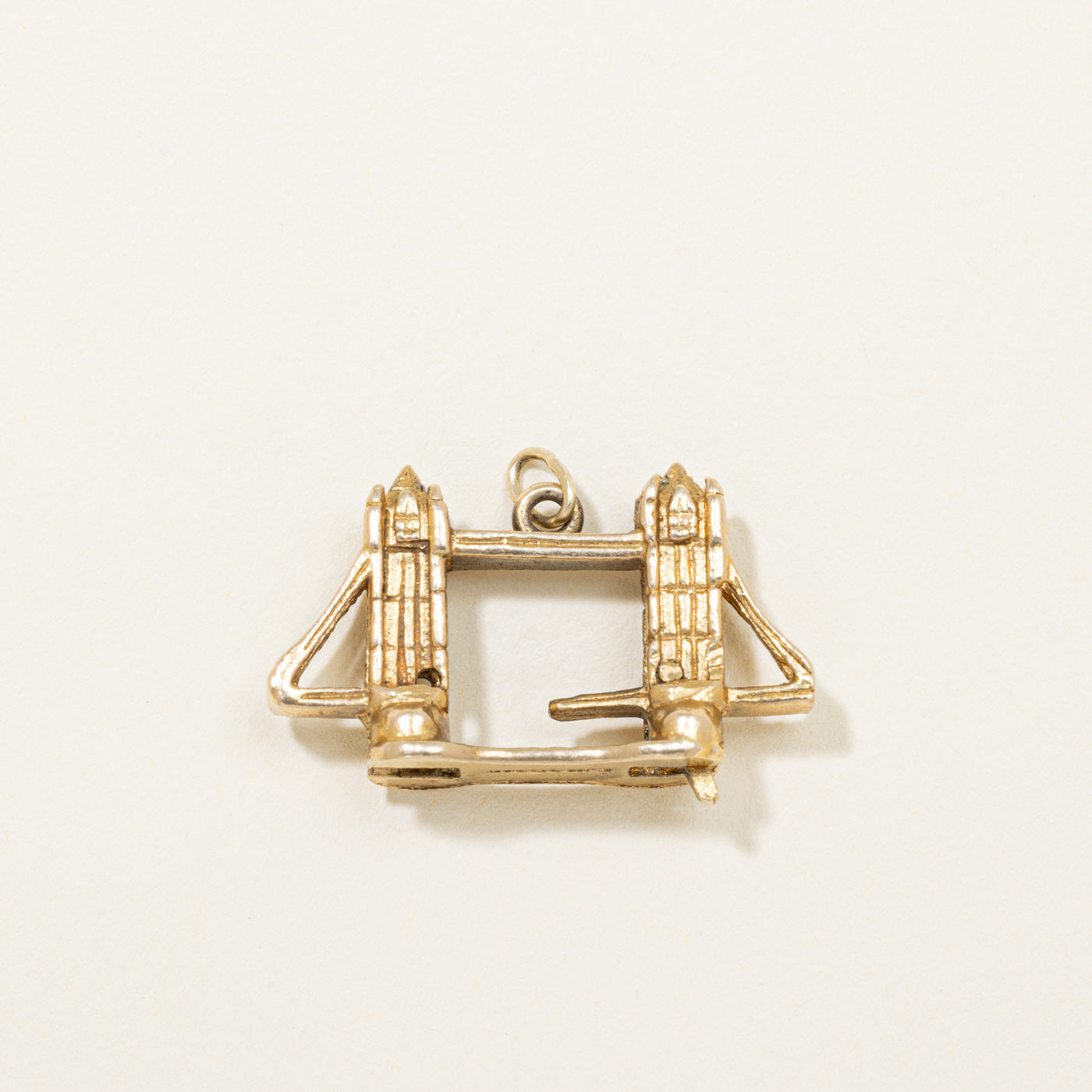 London 9K Yellow Gold Tower Bridge Charm