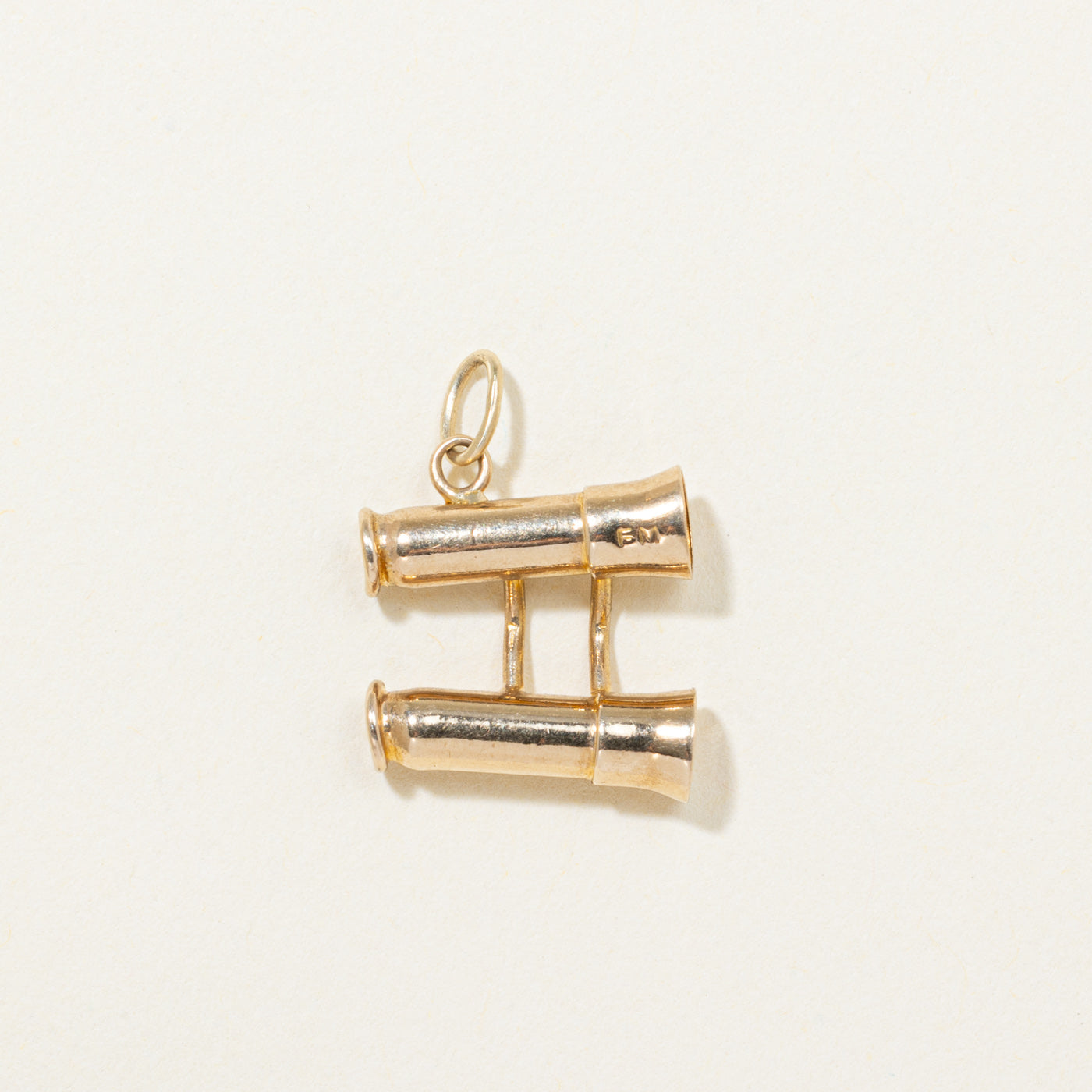 1952 London 9K Yellow Gold Binocular Charm