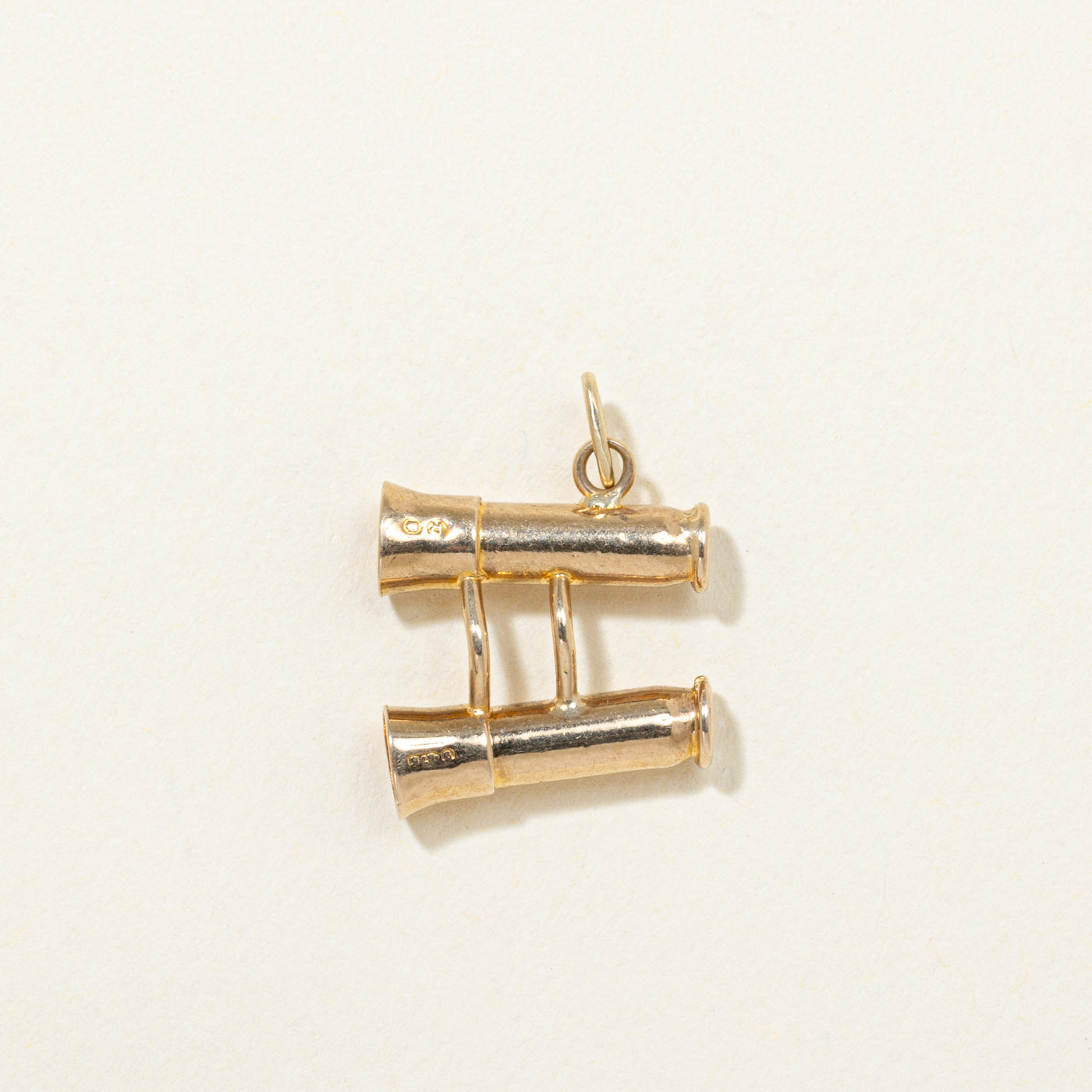 1952 London 9K Yellow Gold Binocular Charm