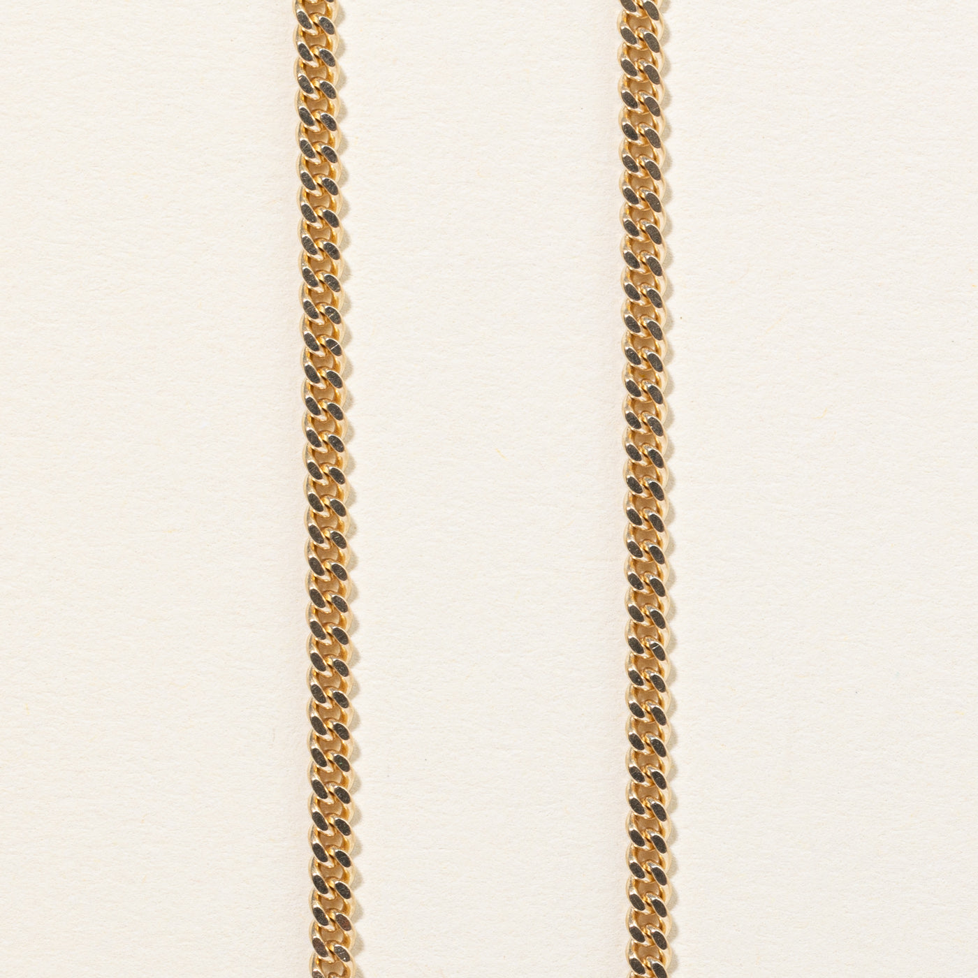 10k Yellow Gold Curb Link Chain | 22" |