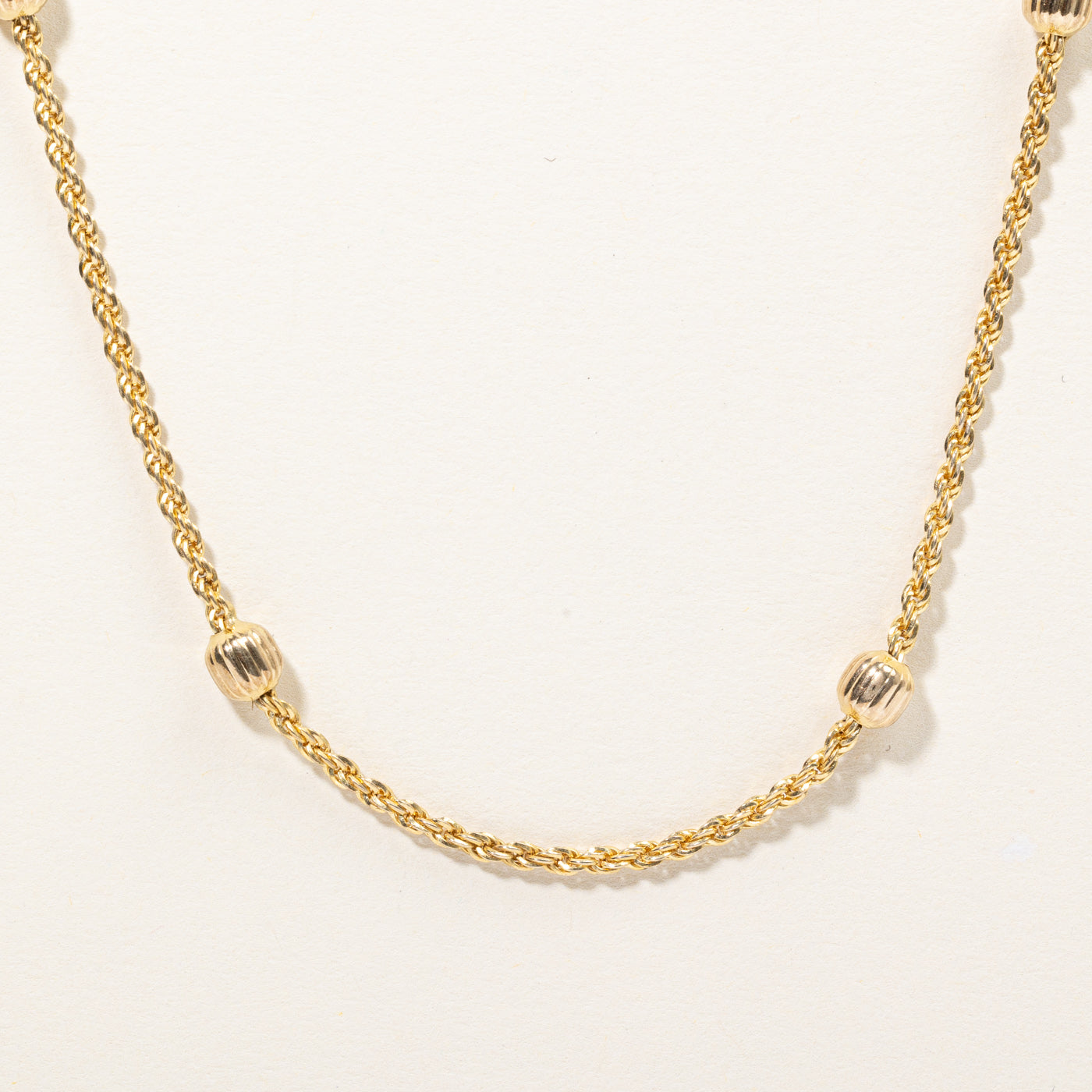 14k Yellow Gold Satellite Bead Chain | 30" |