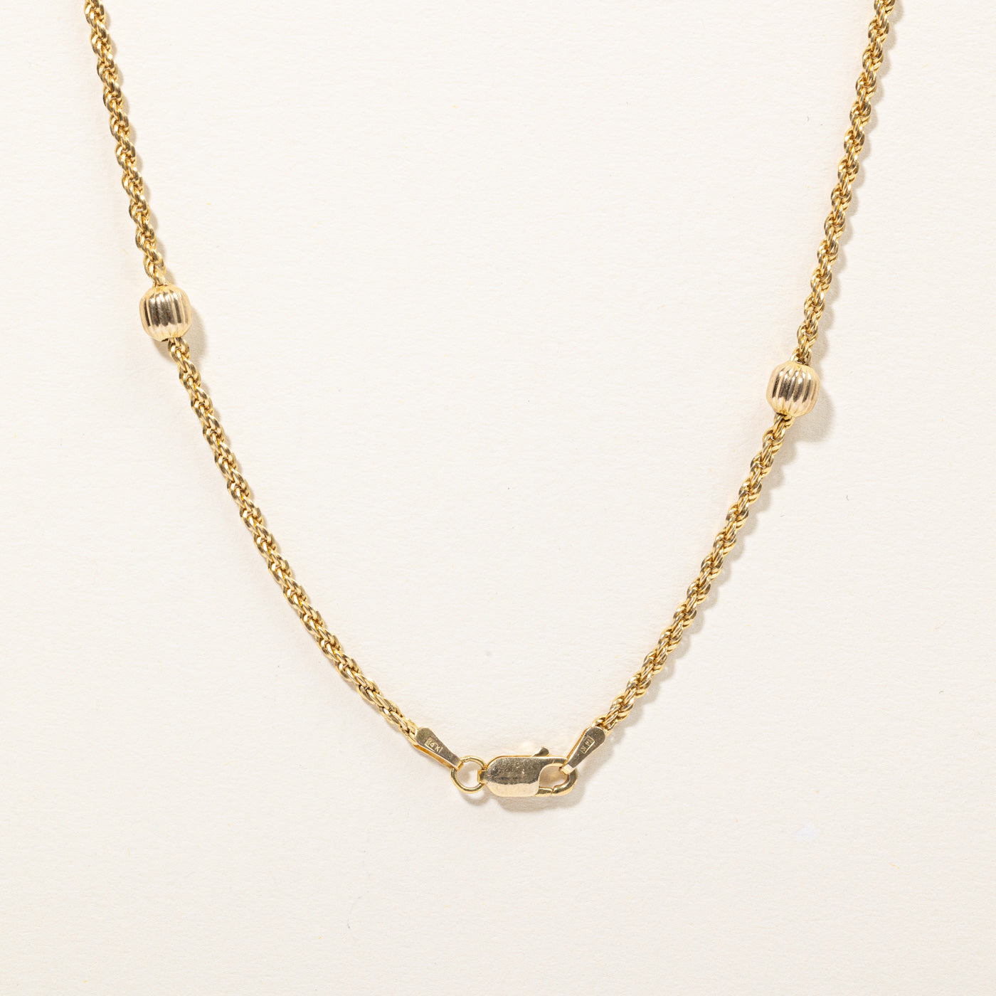 14k Yellow Gold Satellite Bead Chain | 30" |
