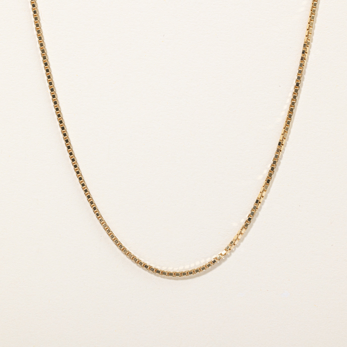 18k Yellow Gold Box Link Chain | 20" |
