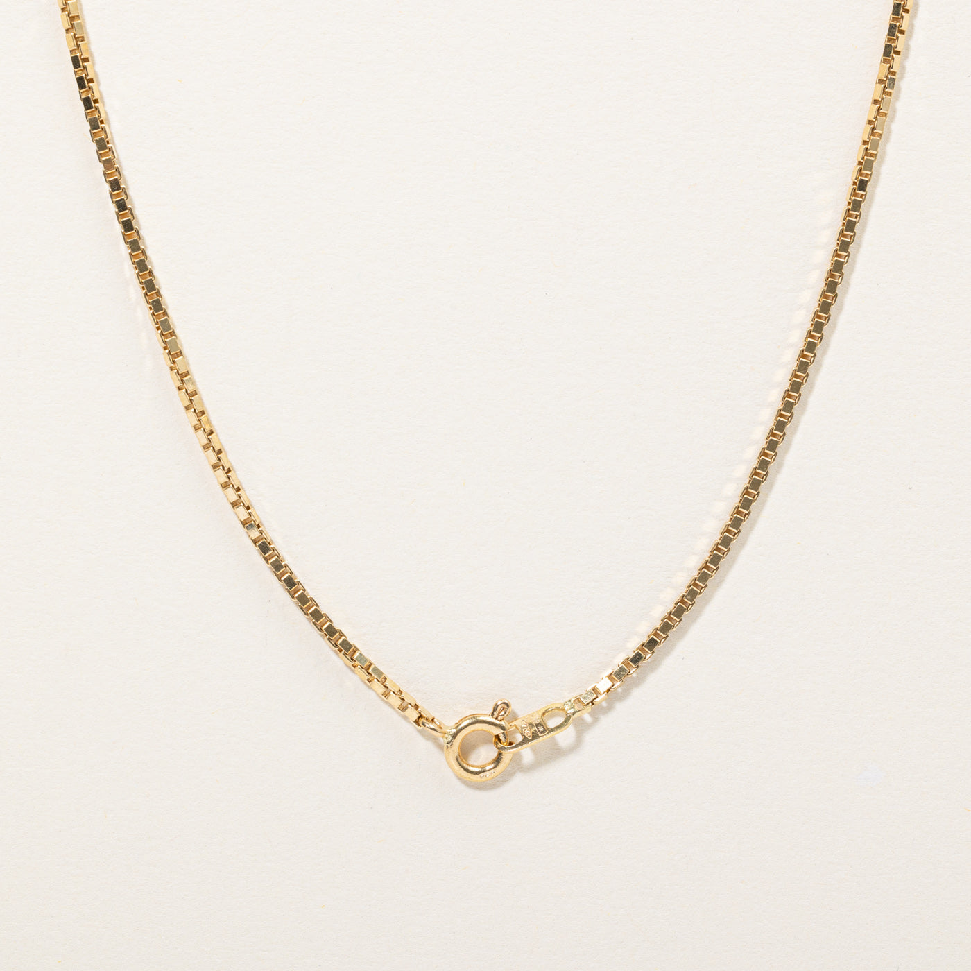 18k Yellow Gold Box Link Chain | 20" |