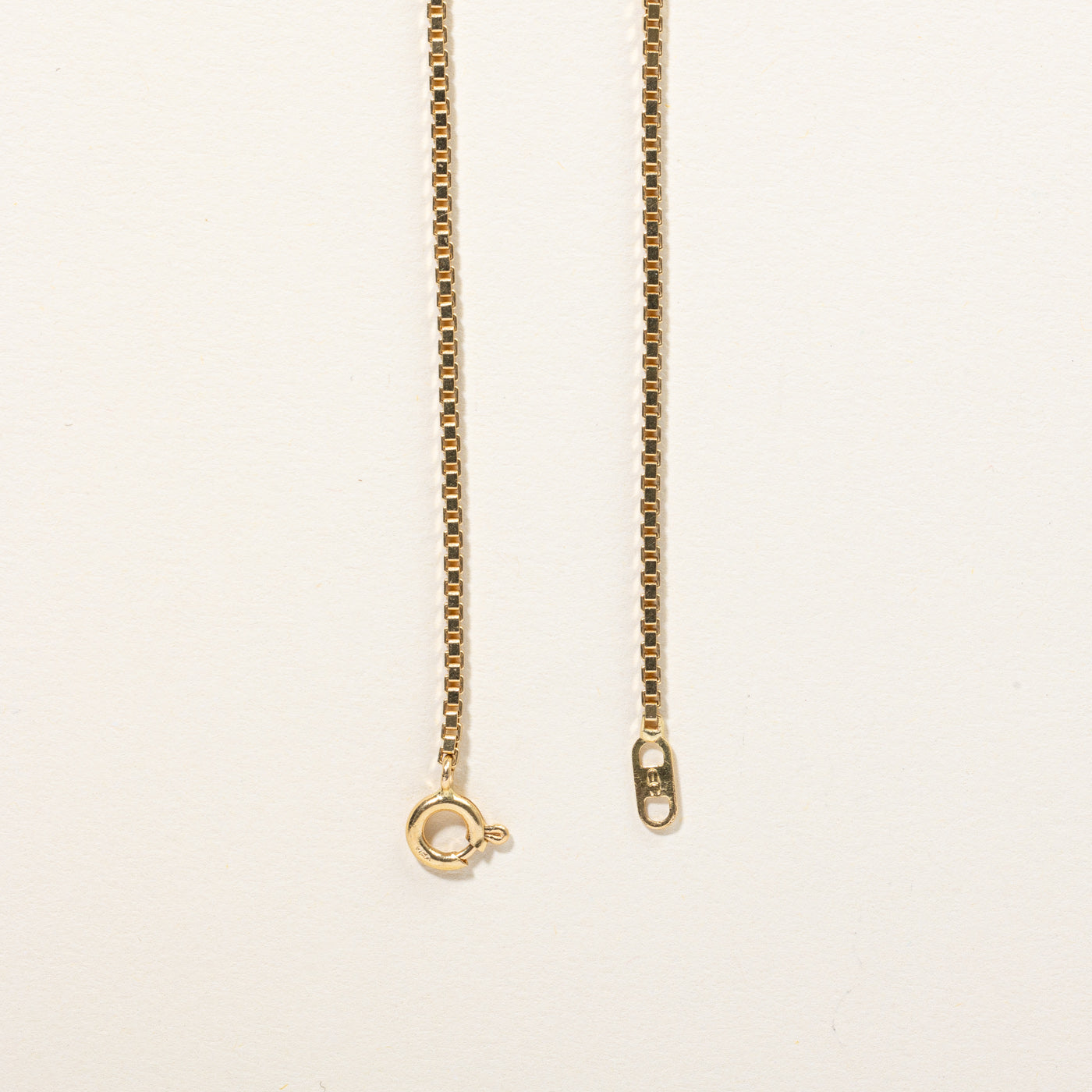18k Yellow Gold Box Link Chain | 20" |
