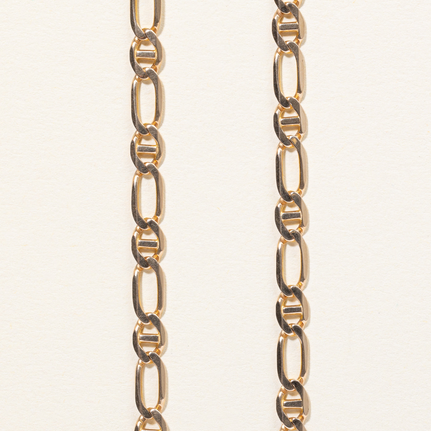 10k Yellow Gold Figarucci Link Chain | 24" |