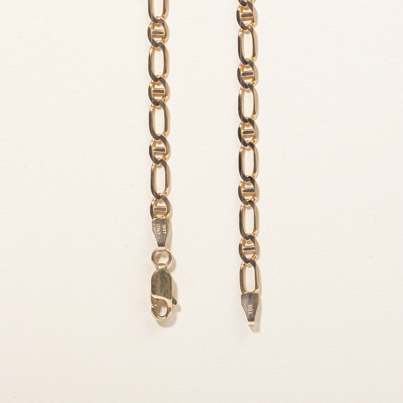10k Yellow Gold Figarucci Link Chain | 24" |