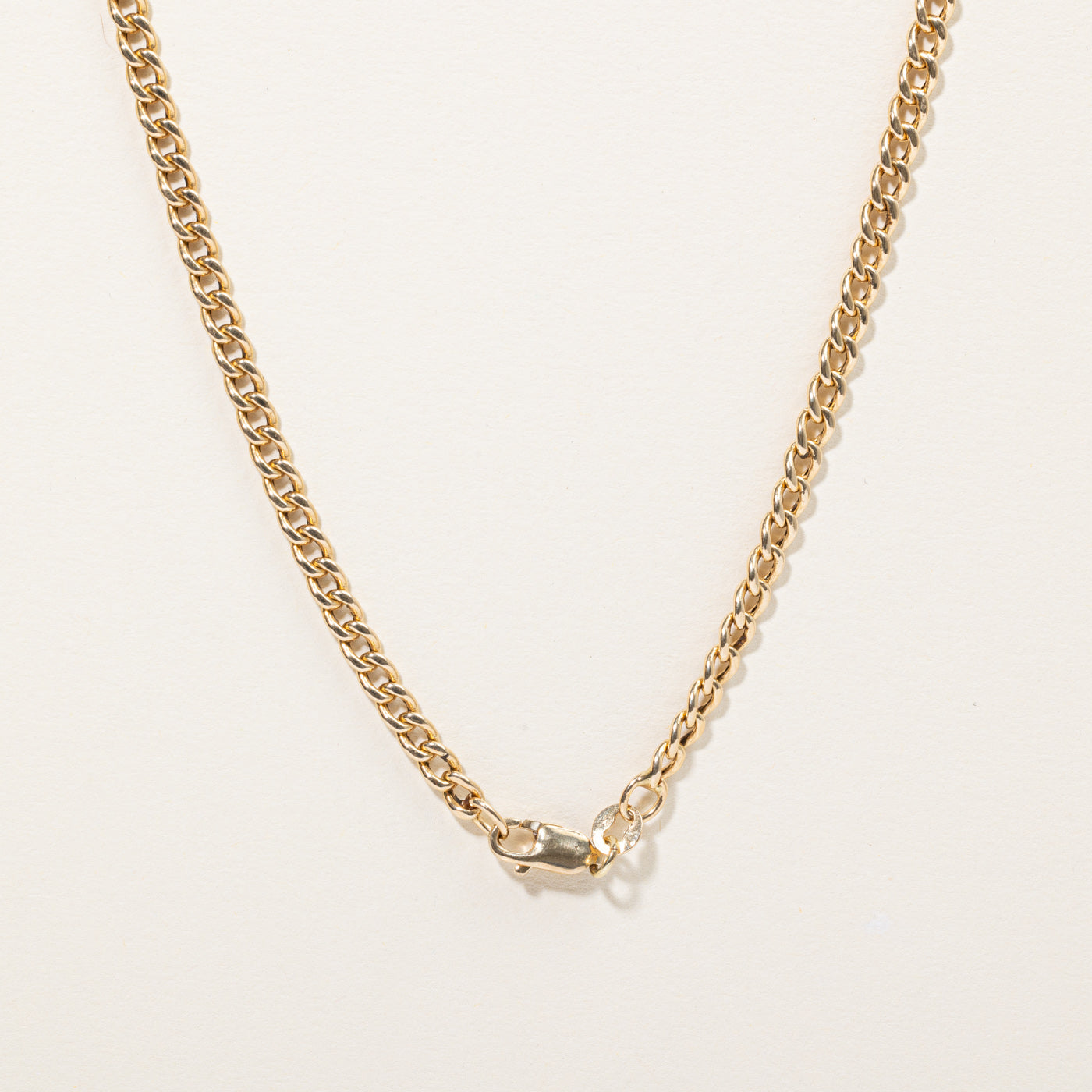 14k Yellow Gold Graduated Width Curb Link Chain | 18" |