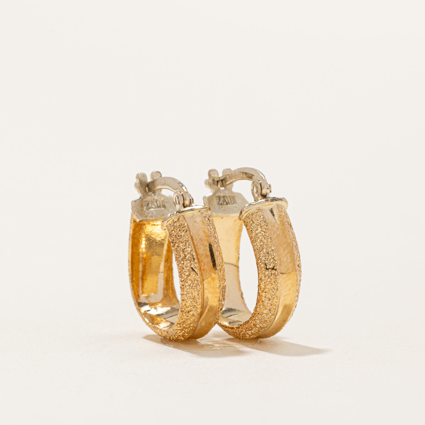18k Yellow Gold Hoop Earrings