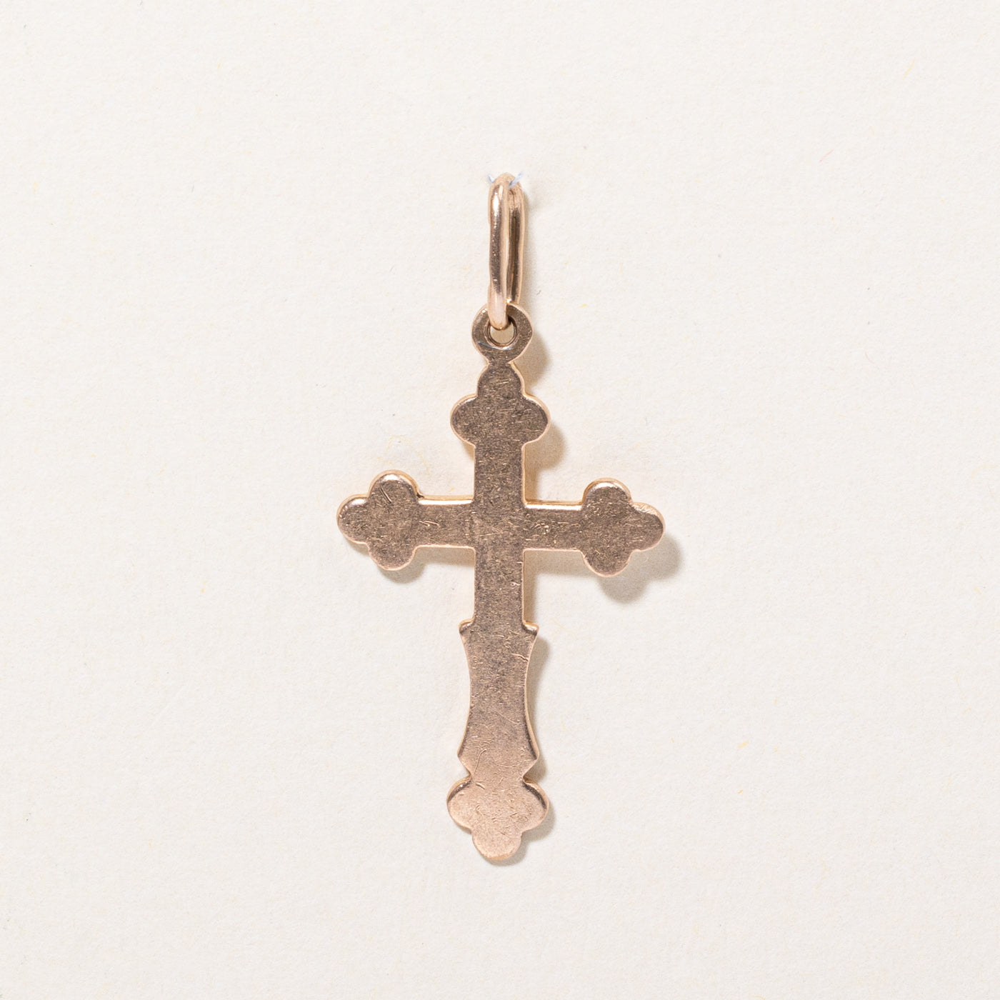 14k Rose Gold Cross Pendant
