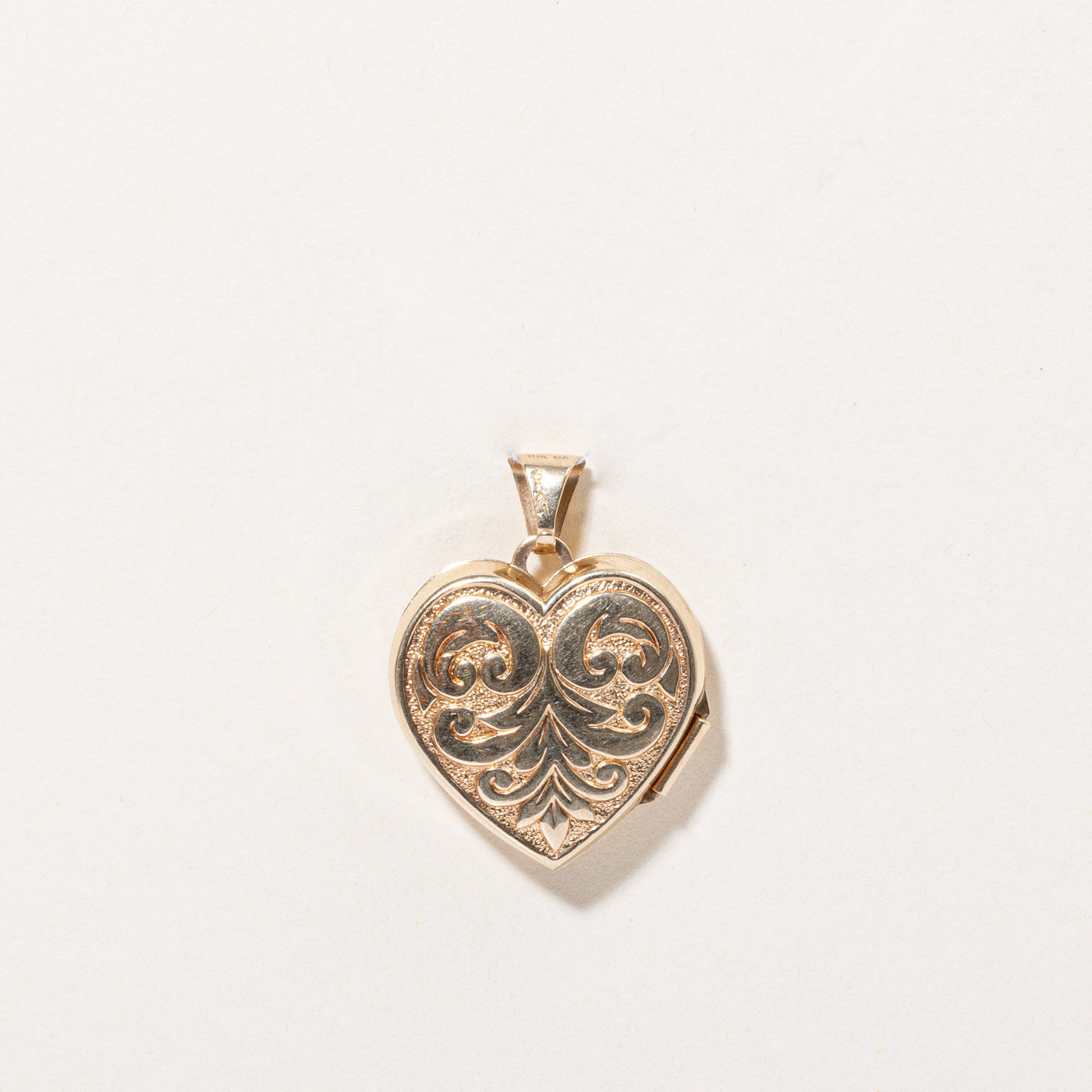 10k Two Tone Gold "I Love You" Heart Locket