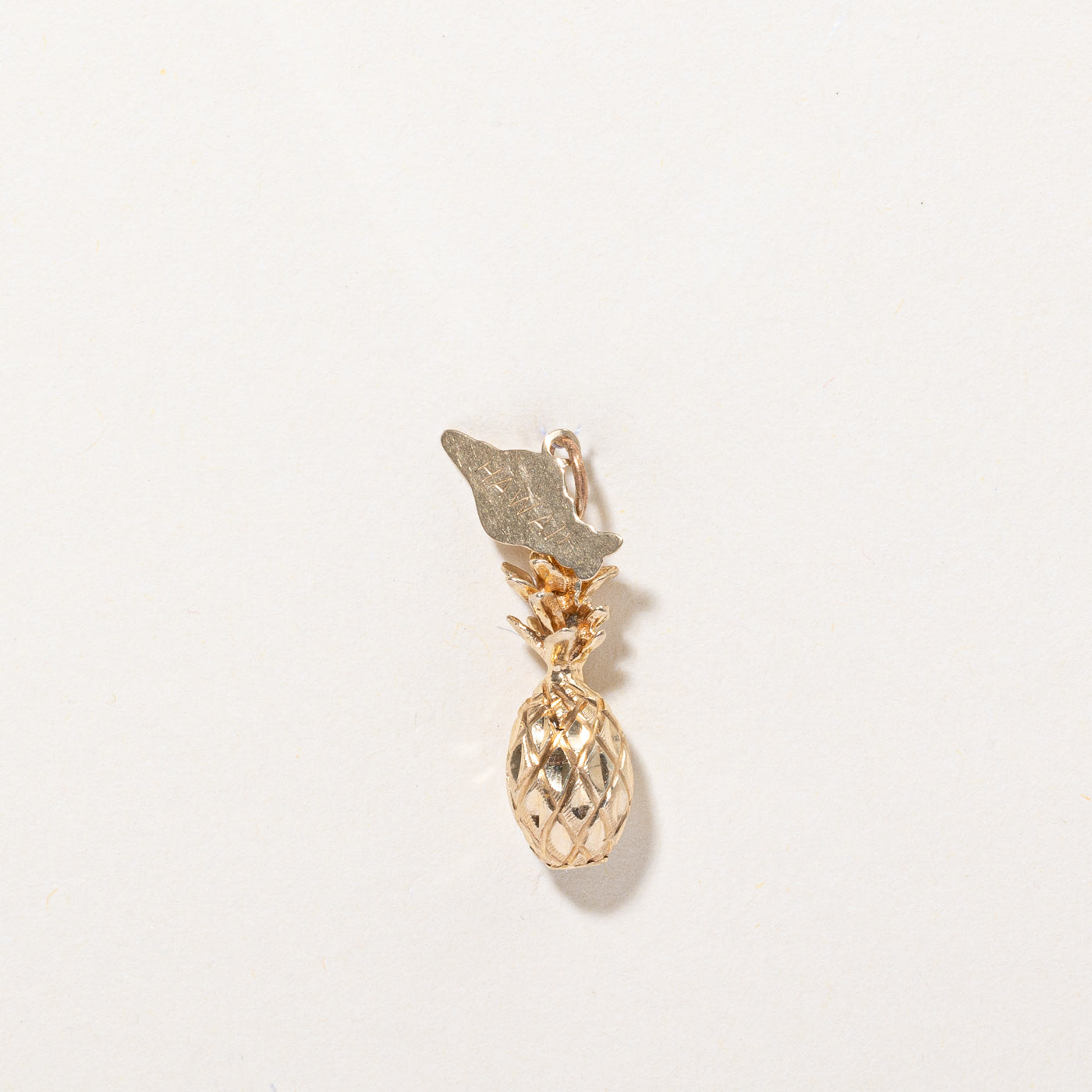 14k Yellow Gold Hawaii Pineapple Charm