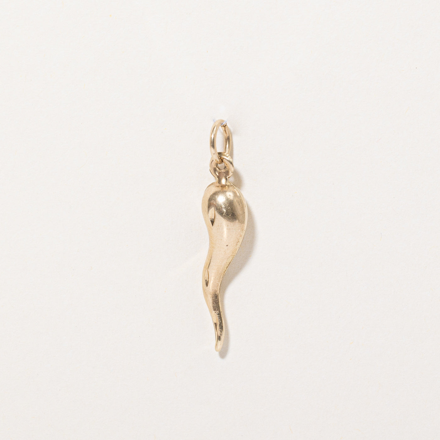 Breloque Cornicello en or jaune 10 carats