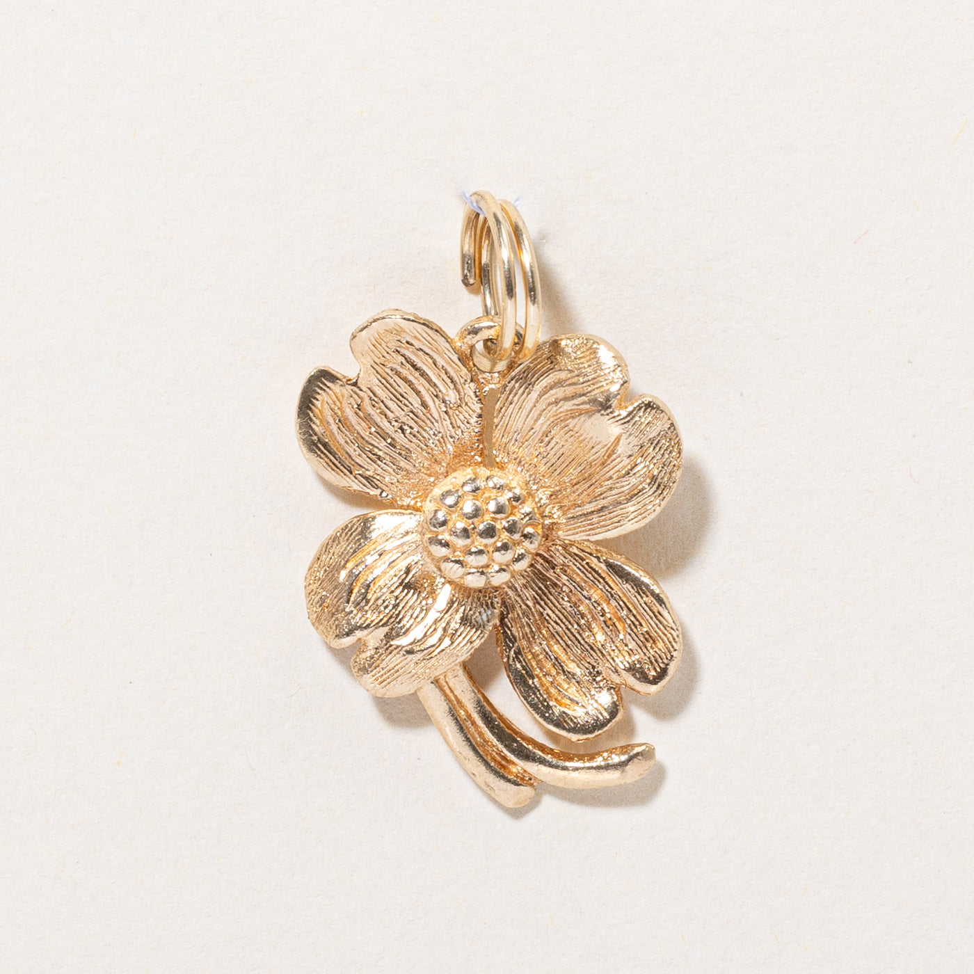 10k Yellow Gold Flower Pendant