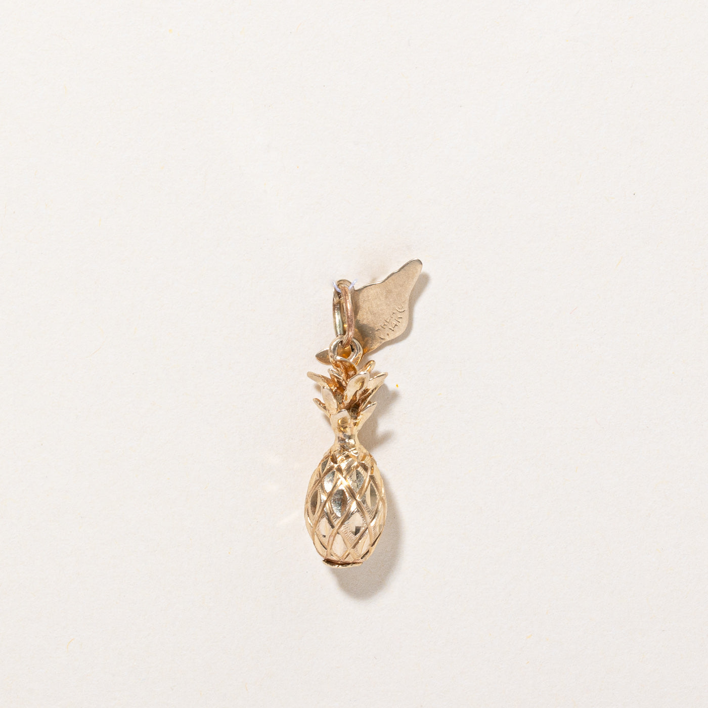 14k Yellow Gold Hawaii Pineapple Charm