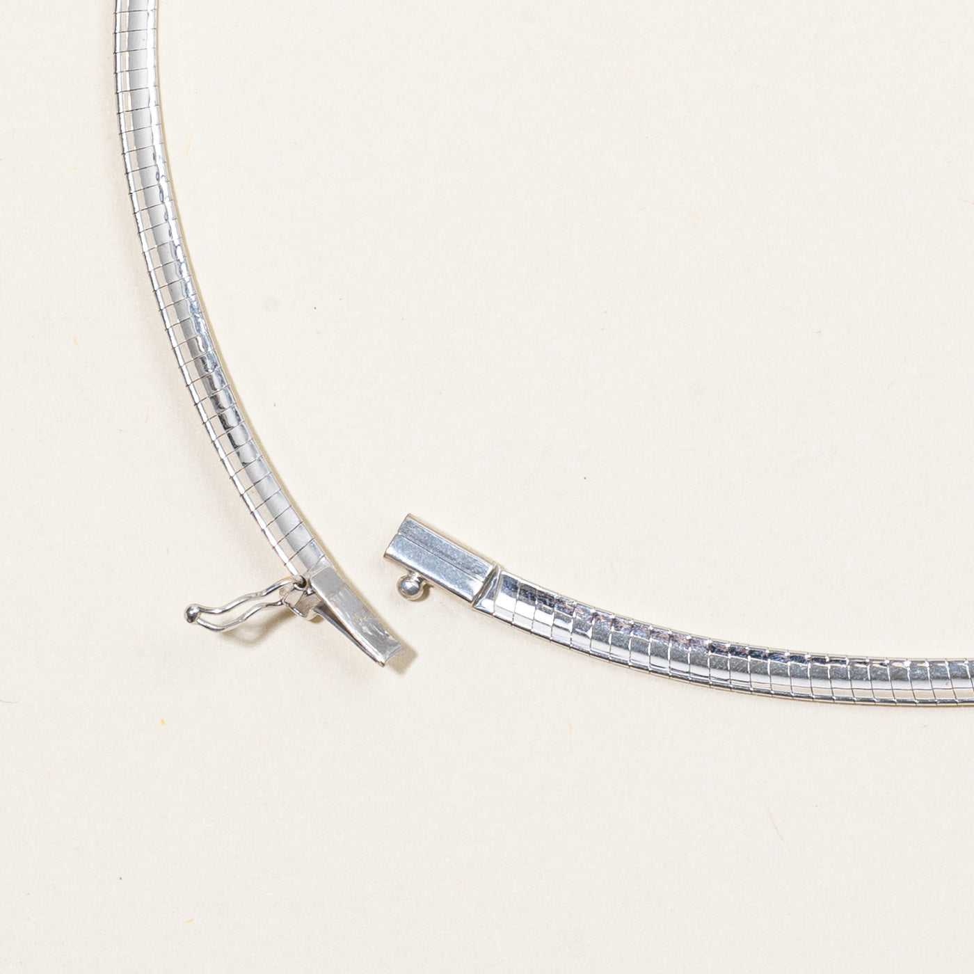 18k White Gold Flat Link Chain | 17" |