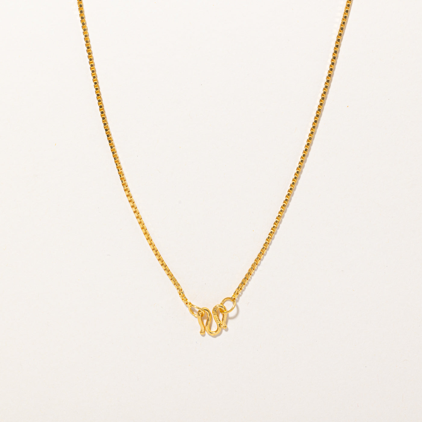 24k Yellow Gold Mickey Mouse Pendant & Necklace | 16" |