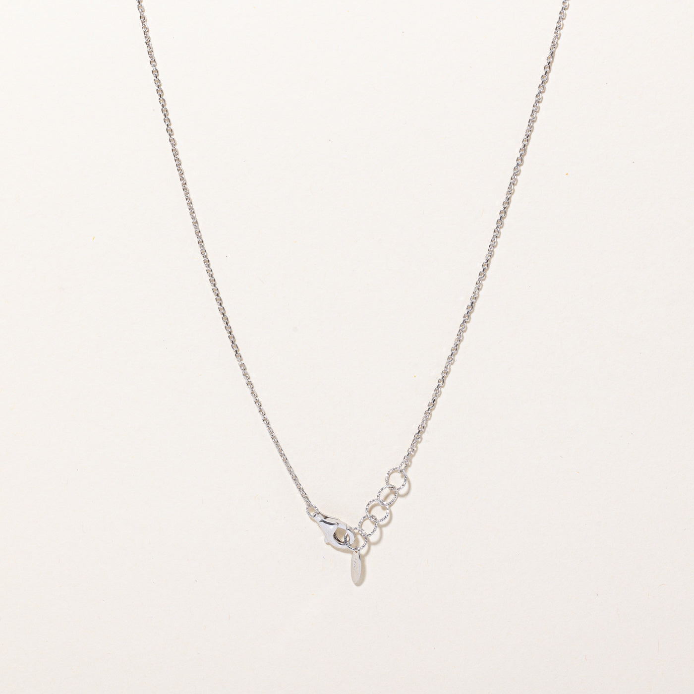 18k White Gold Pendant Necklace | 17" |