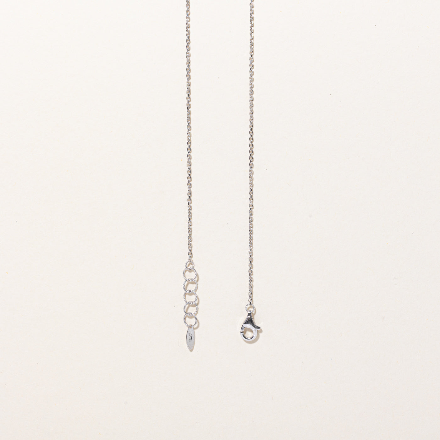 18k White Gold Pendant Necklace | 17" |