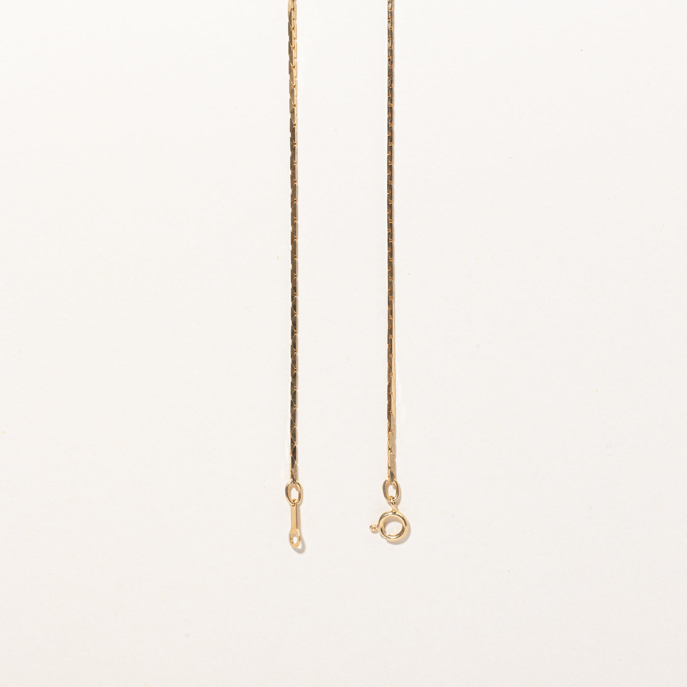 Chaîne Cobra en or jaune 14 carats | 24" |