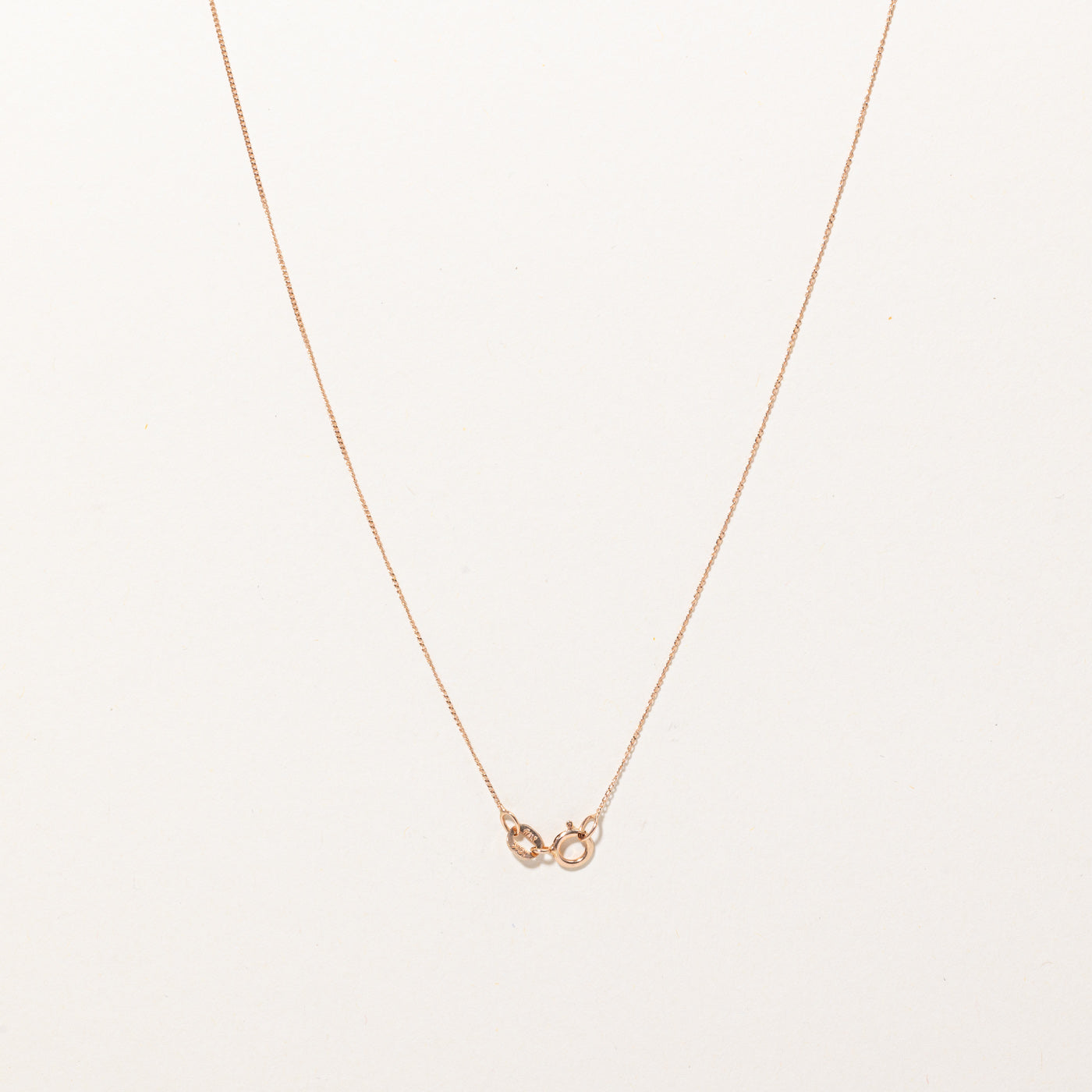 10k Rose Gold Diamond Circle Pendant Necklace | 22" |