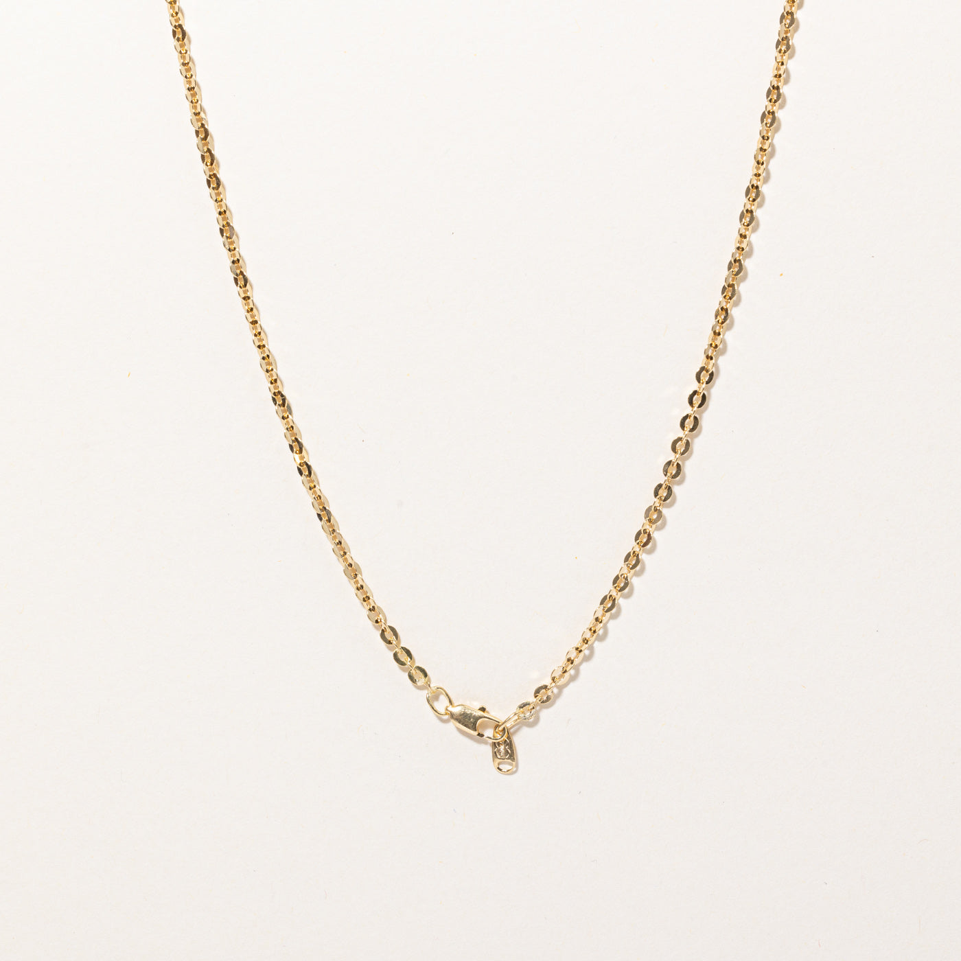 18k Yellow Oval Link Chain | 18" |