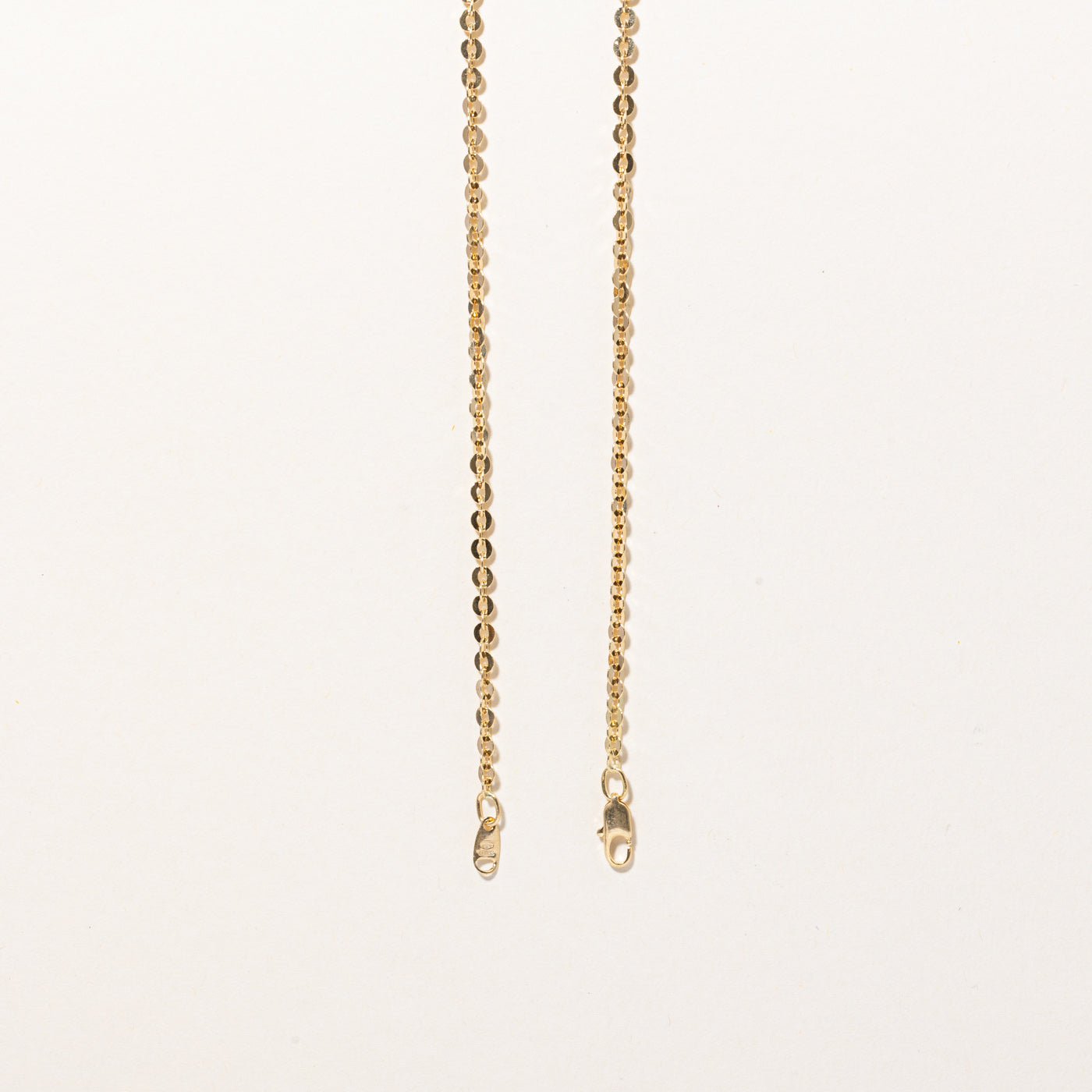 18k Yellow Oval Link Chain | 18" |
