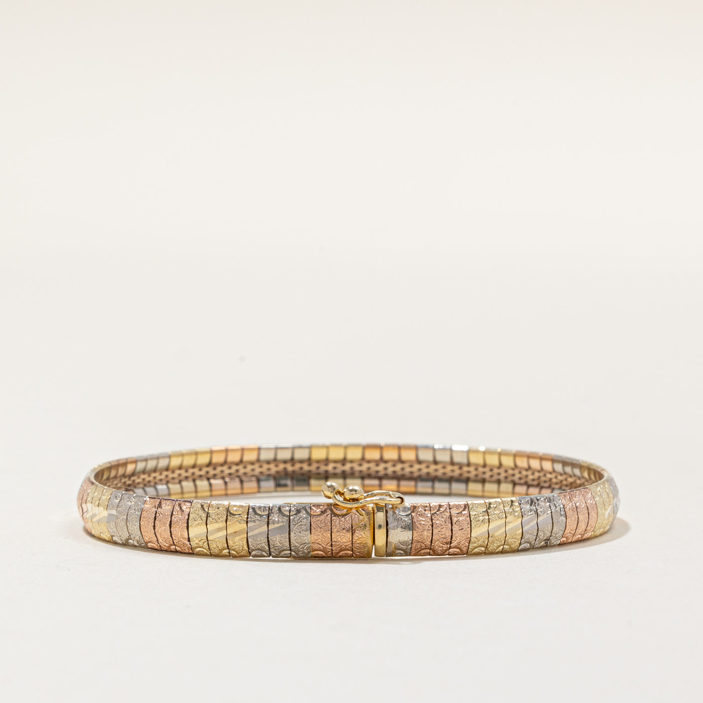 14k Tri Tone Gold Bracelet | 7" |