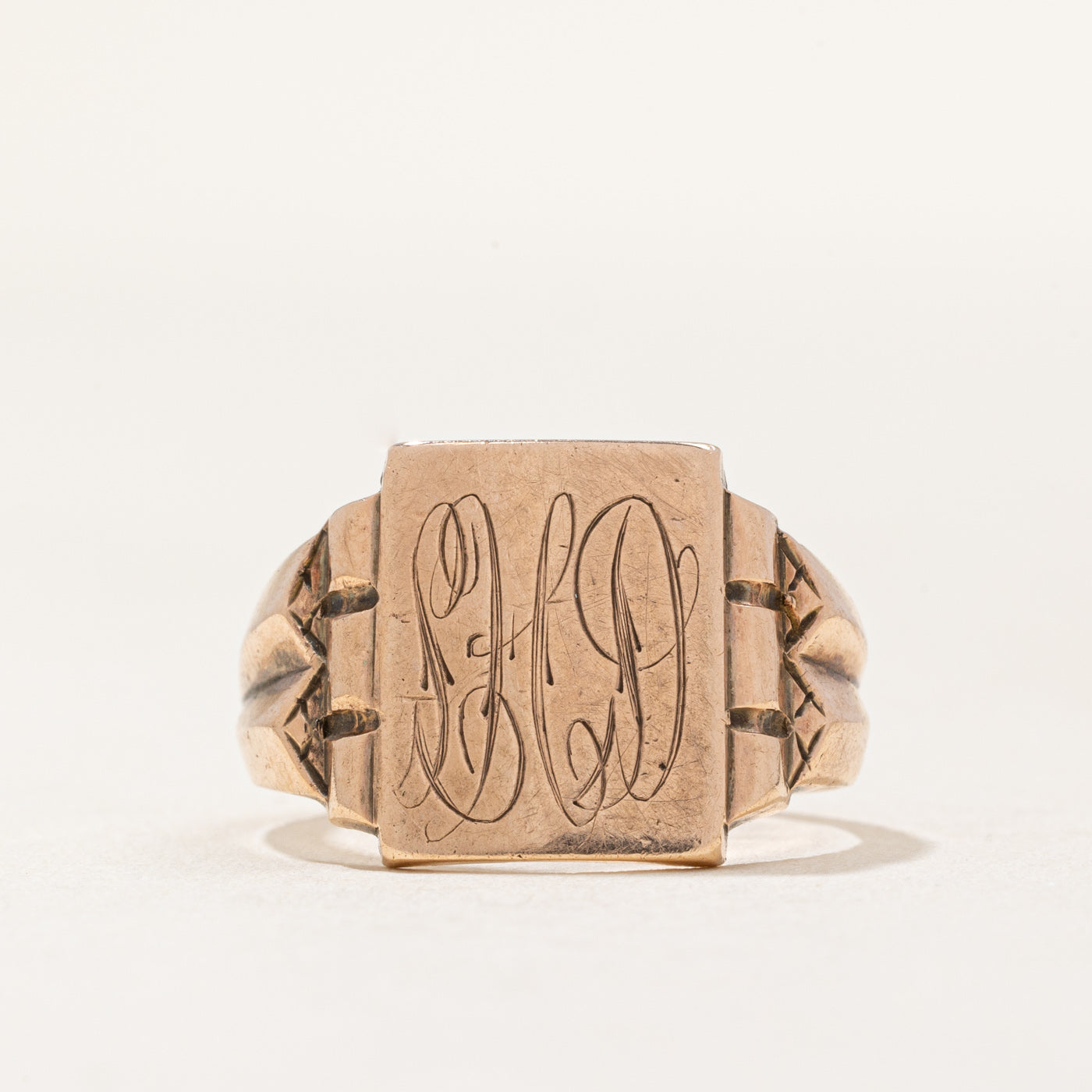 10k Yellow Gold Initial Ring | SZ 6.25 |