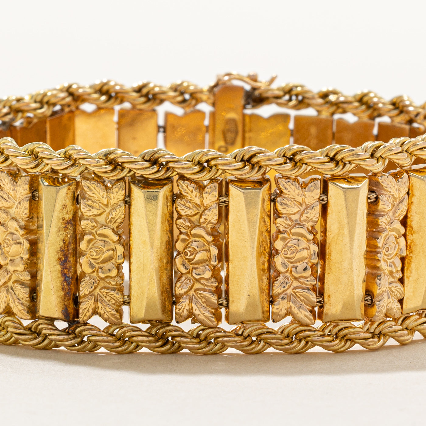 Brevettato' Italian 18k Two Tone Gold Bracelet | 8" |