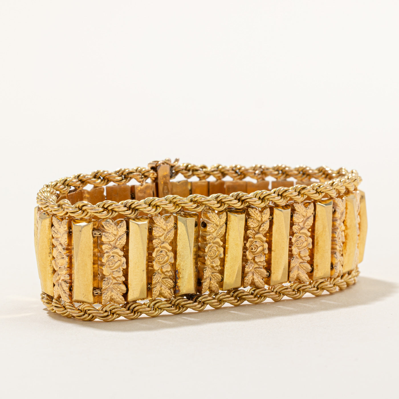 Brevettato' Italian 18k Two Tone Gold Bracelet | 8" |