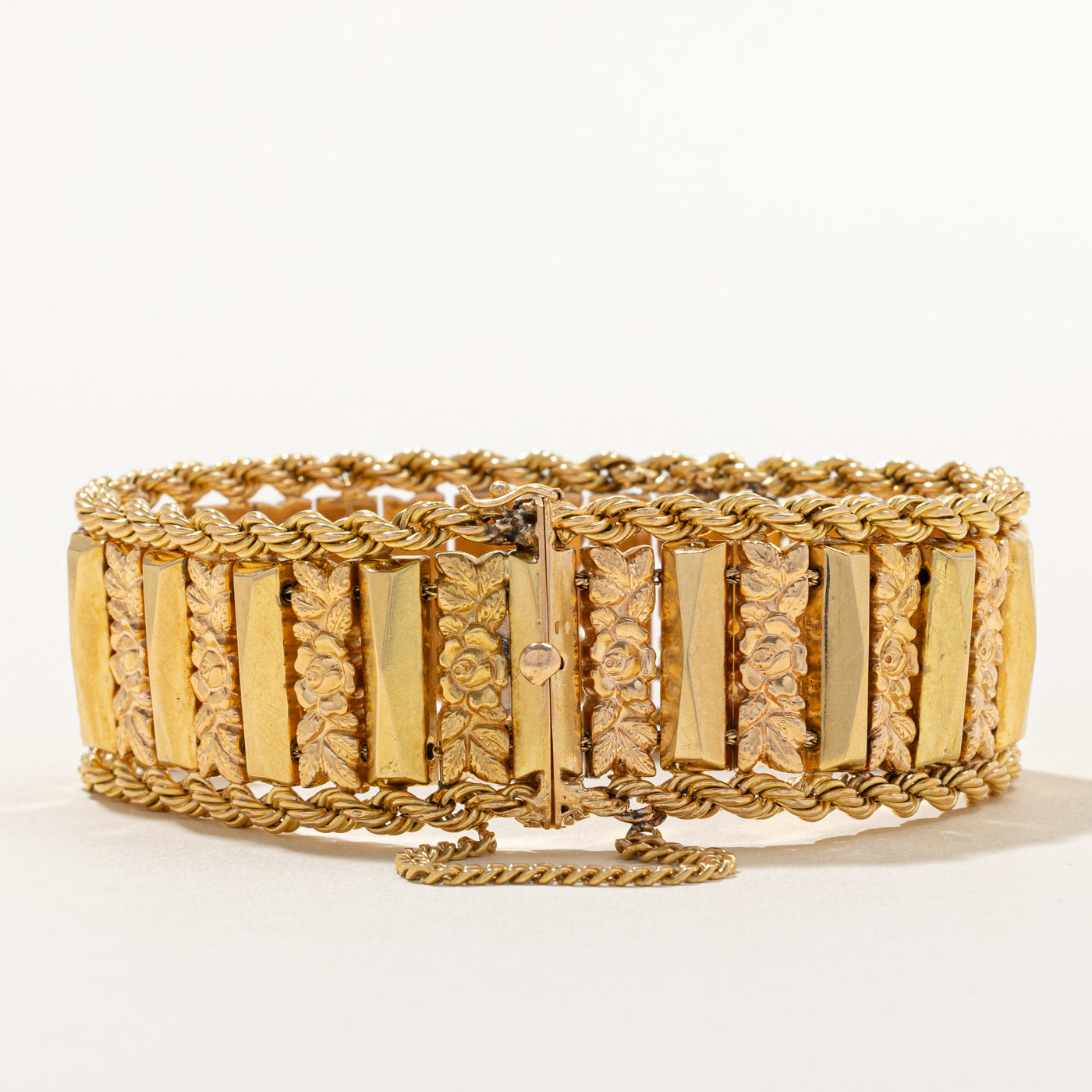 Brevettato' Italian 18k Two Tone Gold Bracelet | 8" |