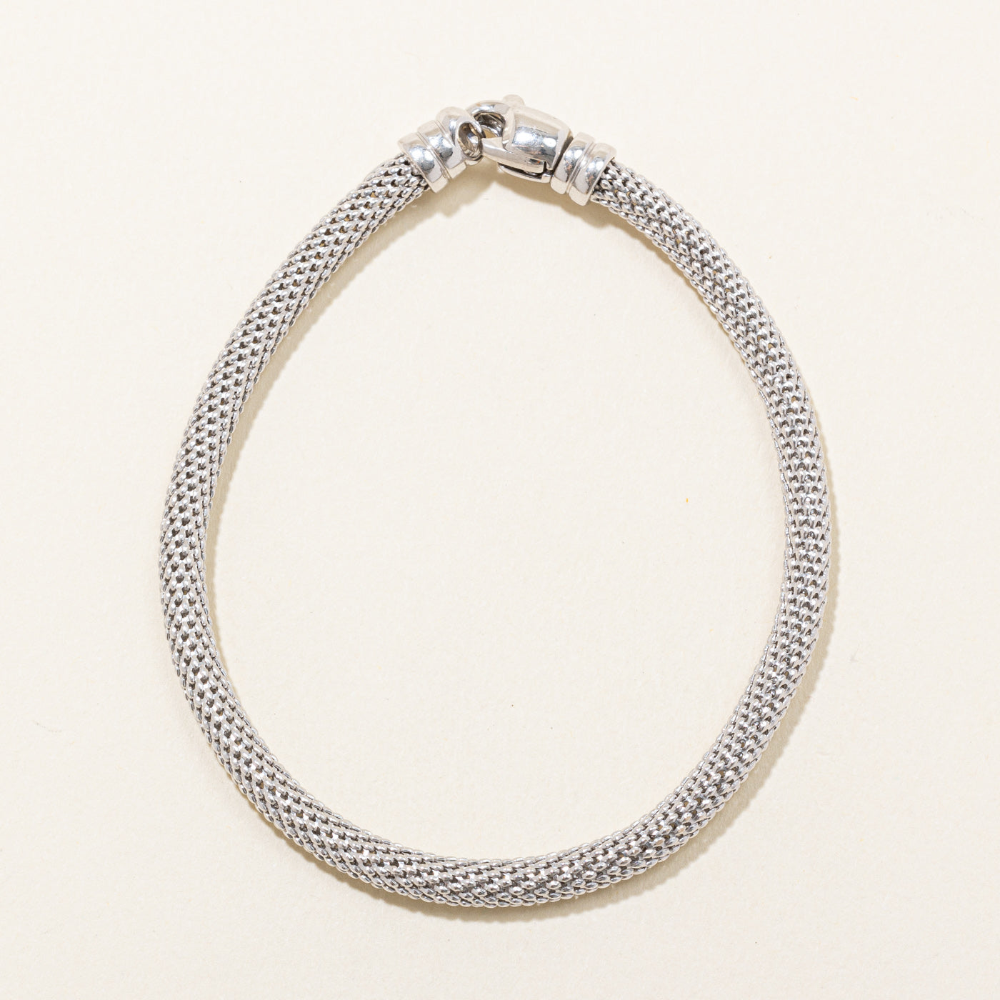 Italian 18k White Gold Bracelet | 8" |