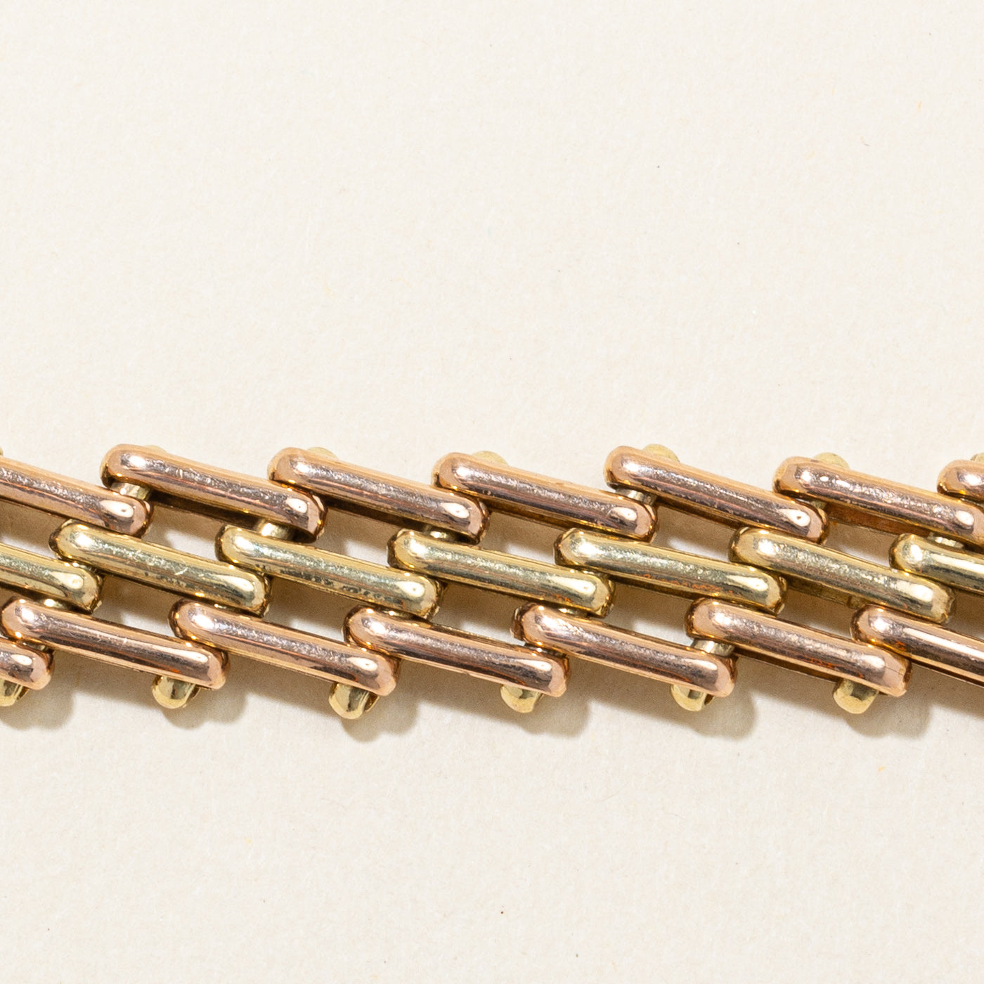 18k Two Tone Gold Bracelet | 7.25" |