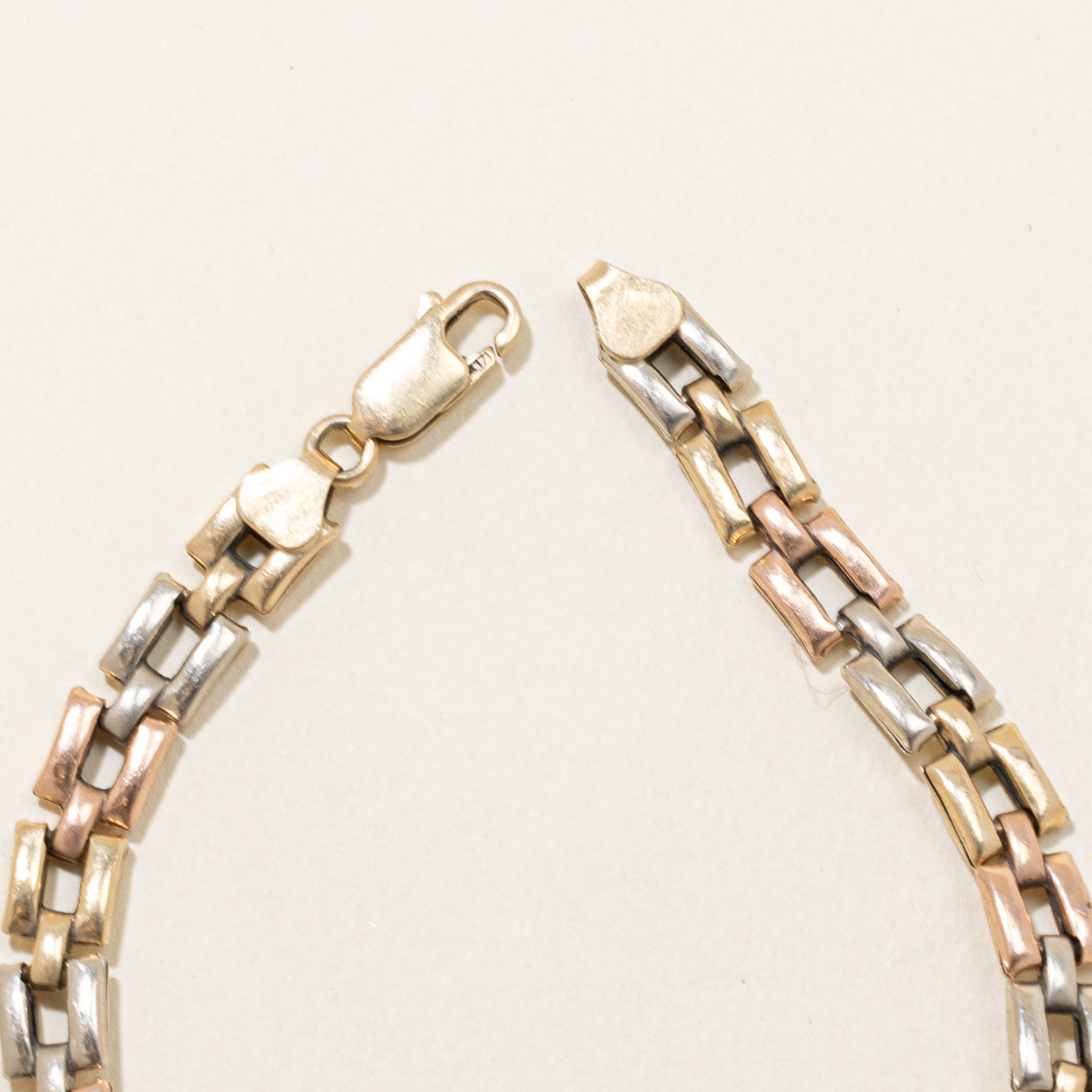 10k Tri Tone Gold Bracelet | 7.25" |