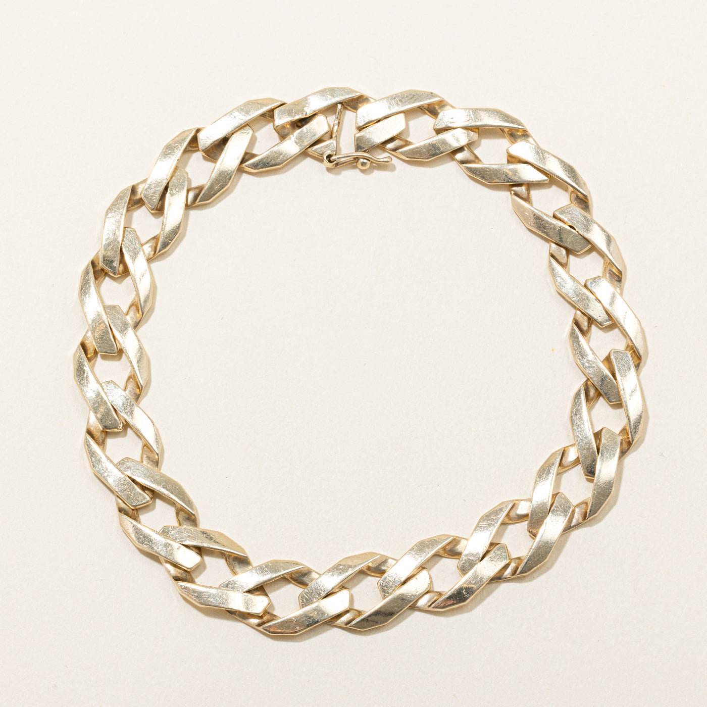 10k Yellow Gold Curb Chain Bracelet | 9" |