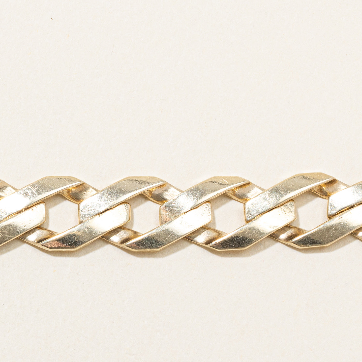 10k Yellow Gold Curb Chain Bracelet | 9" |