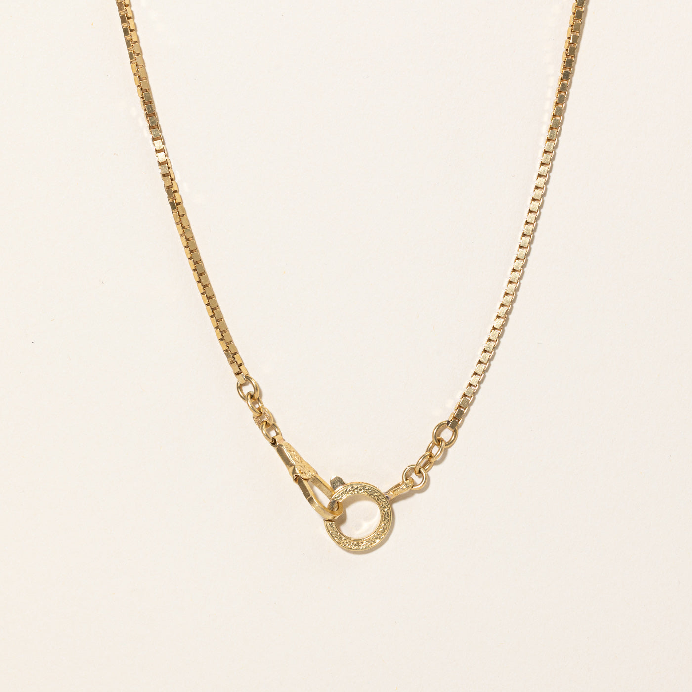18k Yellow Gold Box Chain | 13" |