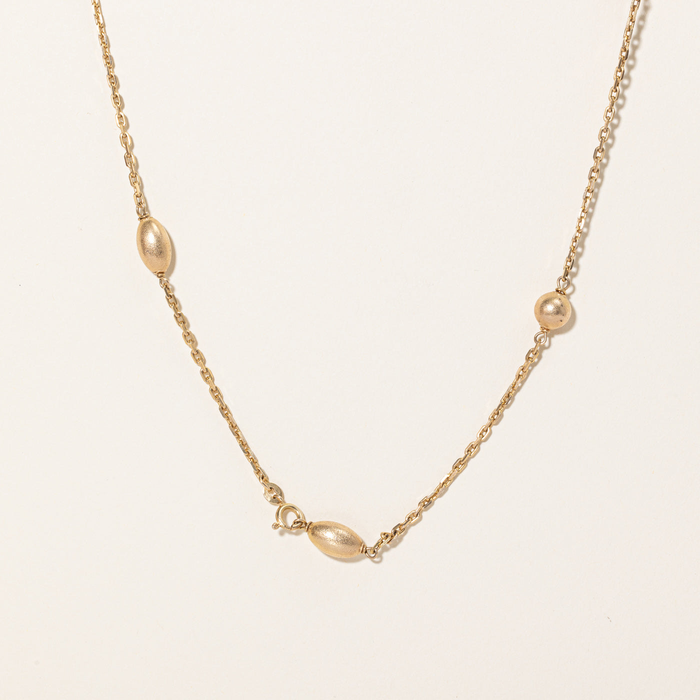 10k Yellow Gold Satellite Chain Necklace | 28" |