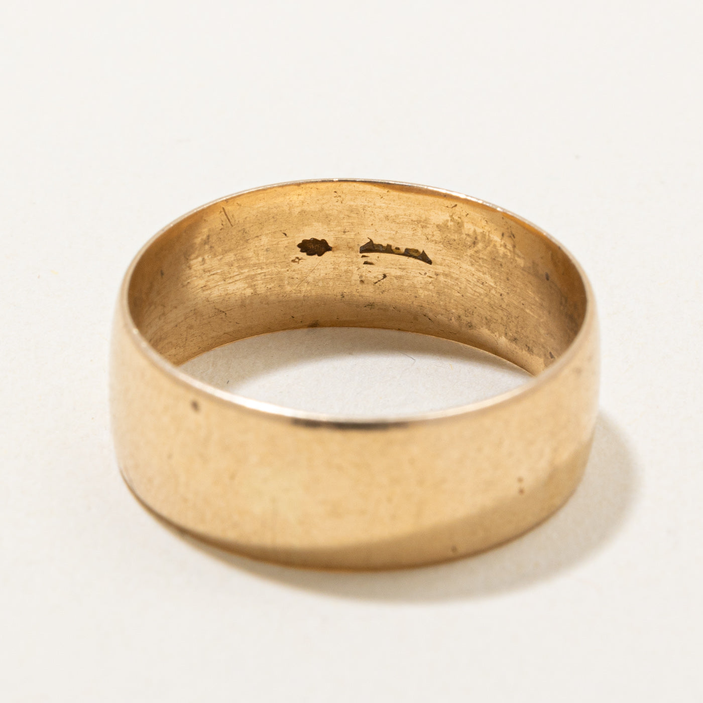 Dutch Hallmarked Vintage Yellow Gold Band | 7mm | SZ 8 |
