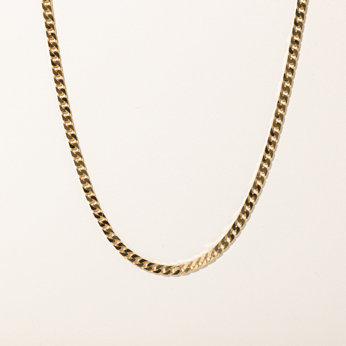 10k Yellow Gold Curb Link Chain | 22" |