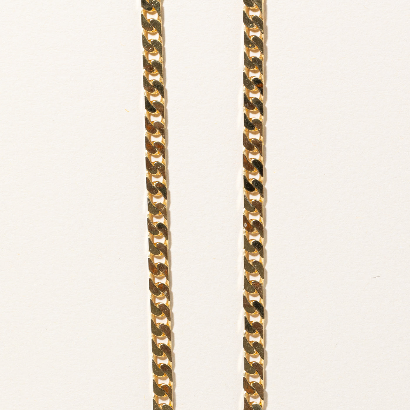 10k Yellow Gold Curb Link Chain | 22" |