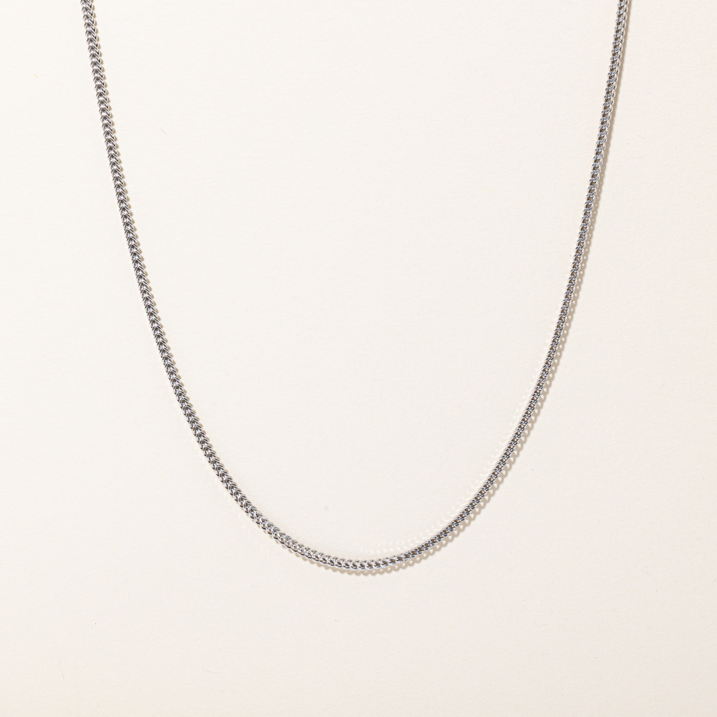 10k White Gold Wheat Chain | 24" |