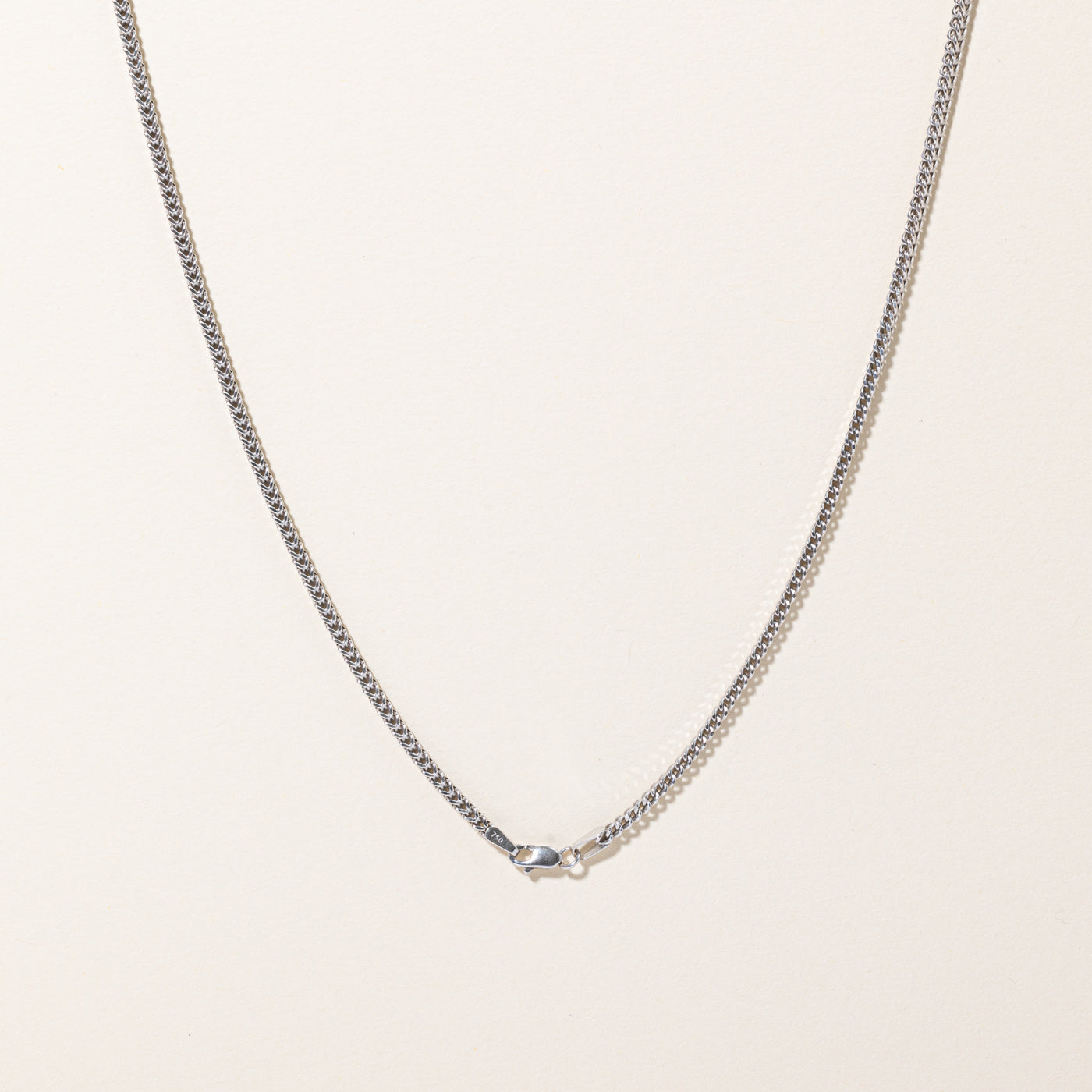 10k White Gold Wheat Chain | 24" |