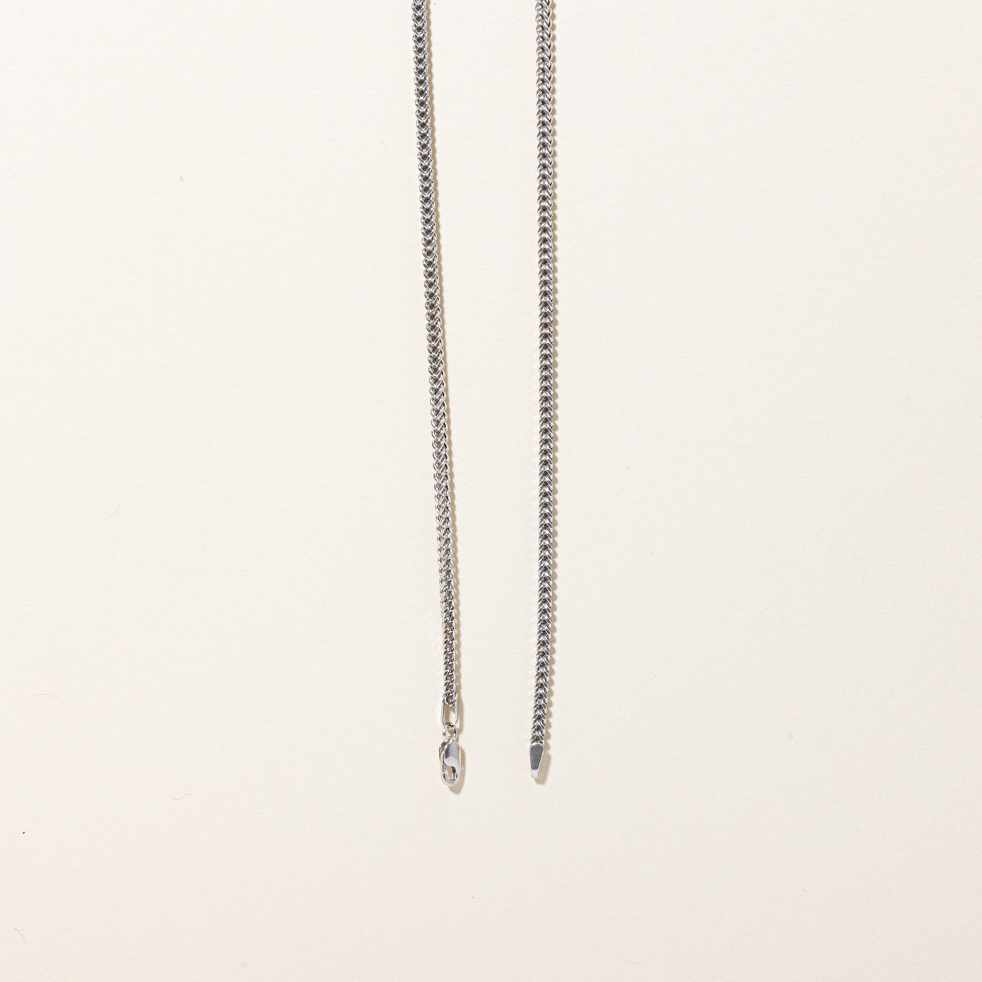 10k White Gold Wheat Chain | 24" |