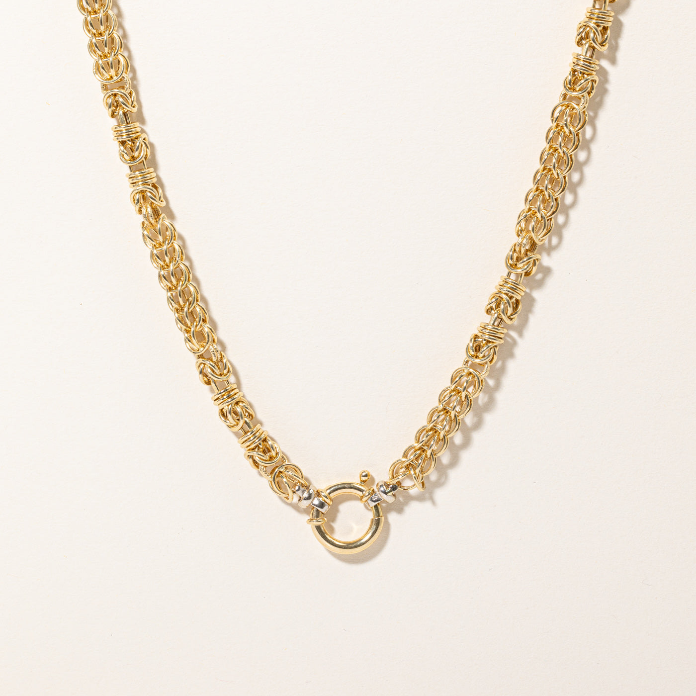 18k Two Tone Gold Necklace | 18" |