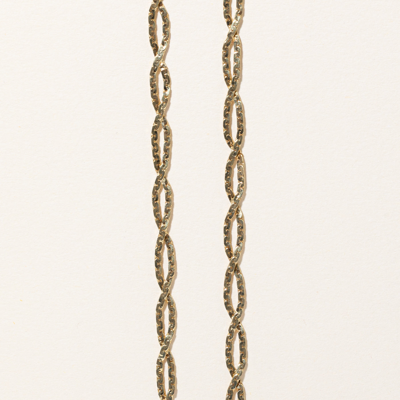 14k Yellow Gold Woven C Link Chain | 32" |